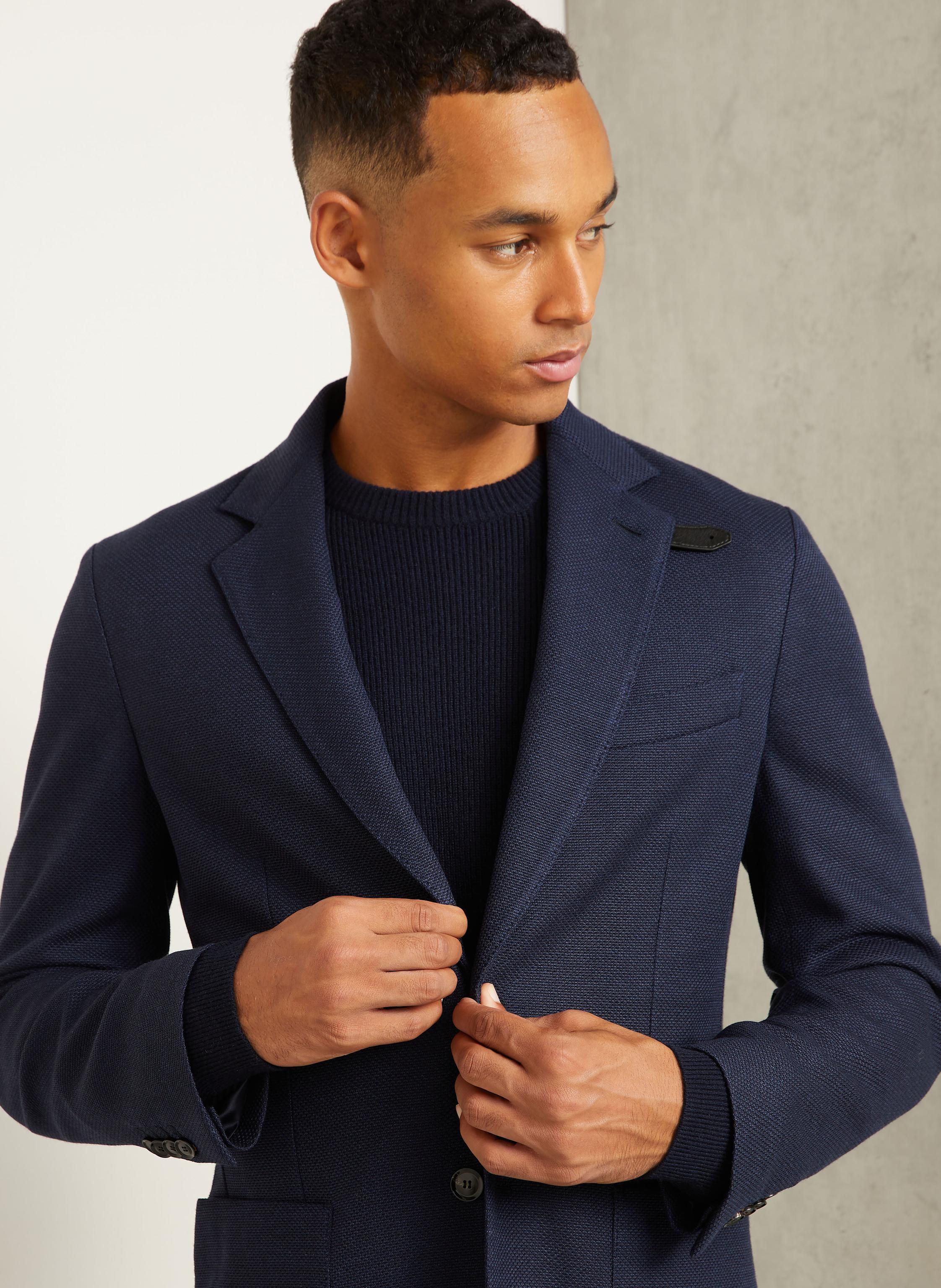 Thumbnail - Brioni Sakko Extra Slim Fit Mit Seide blau