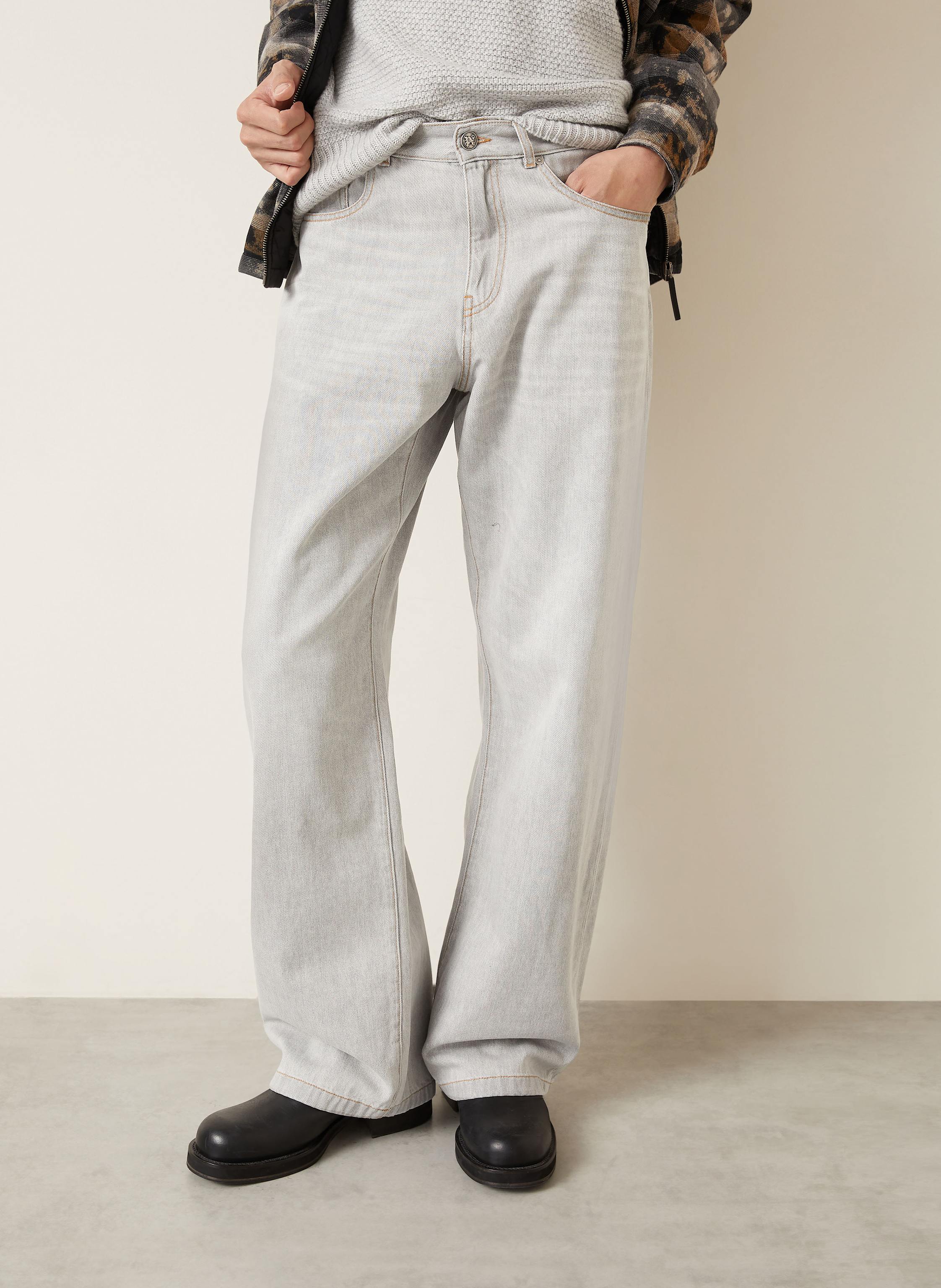 Thumbnail - Palm Angels Jeans Loose Fit grau