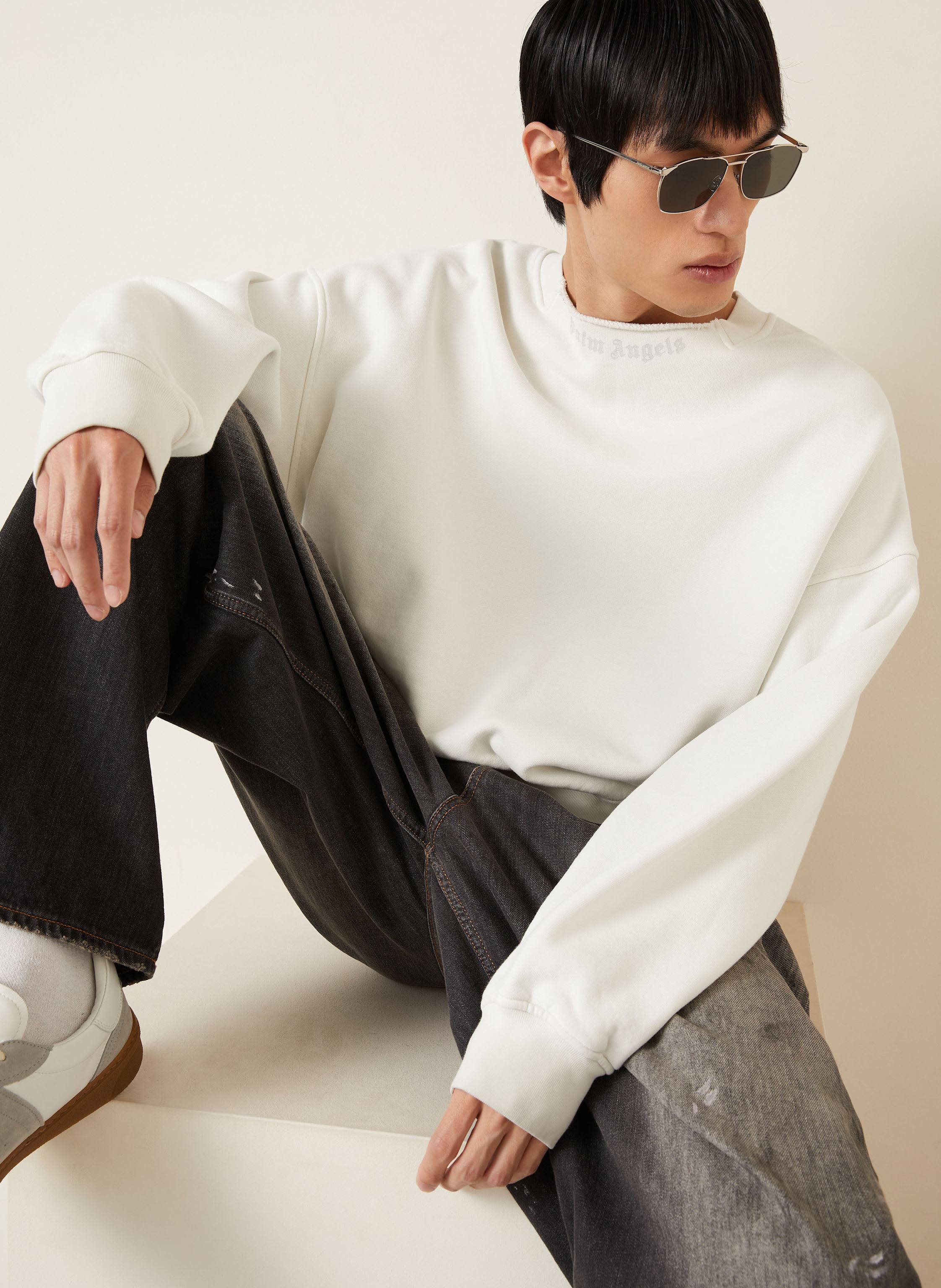 Thumbnail - Palm Angels Sweatshirt weiss