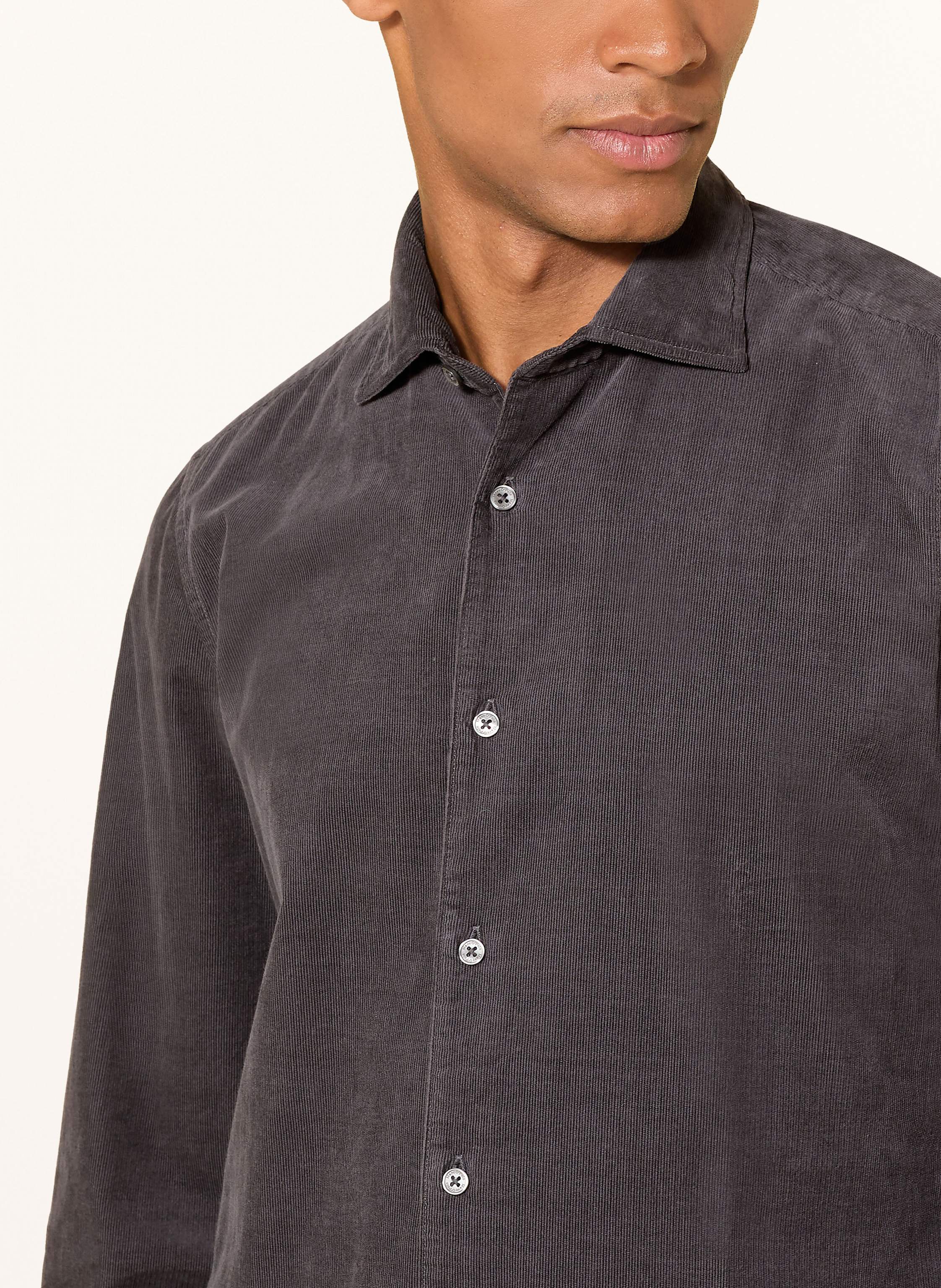 Thumbnail - Marc O'polo Cordhemd Shaped Fit grau