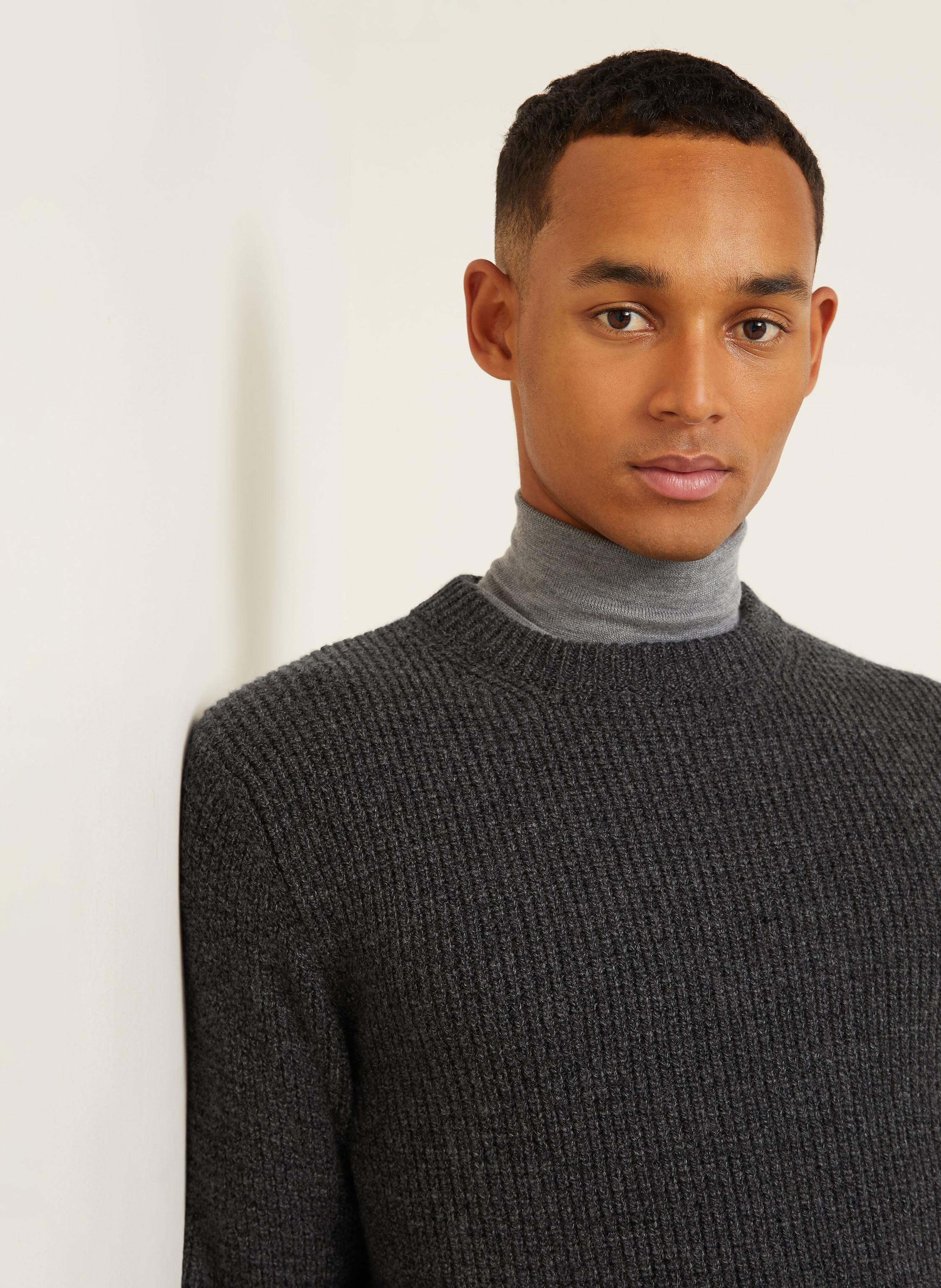 Thumbnail - Agnona Pullover Mit Cashmere grau