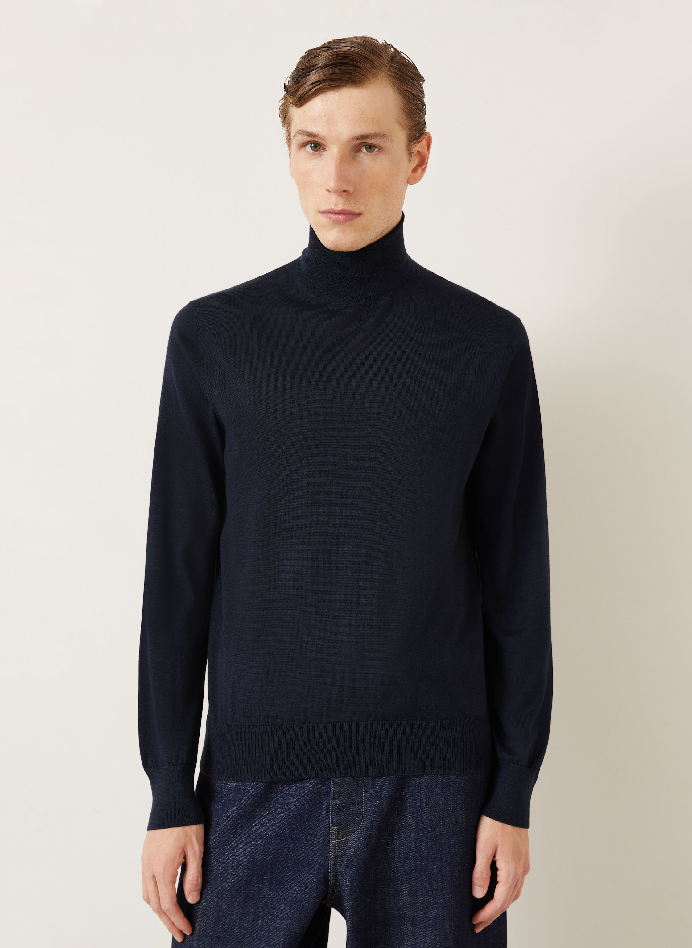 Thumbnail - Agnona Rollkragenpullover Mit Cashmere Und Seide blau