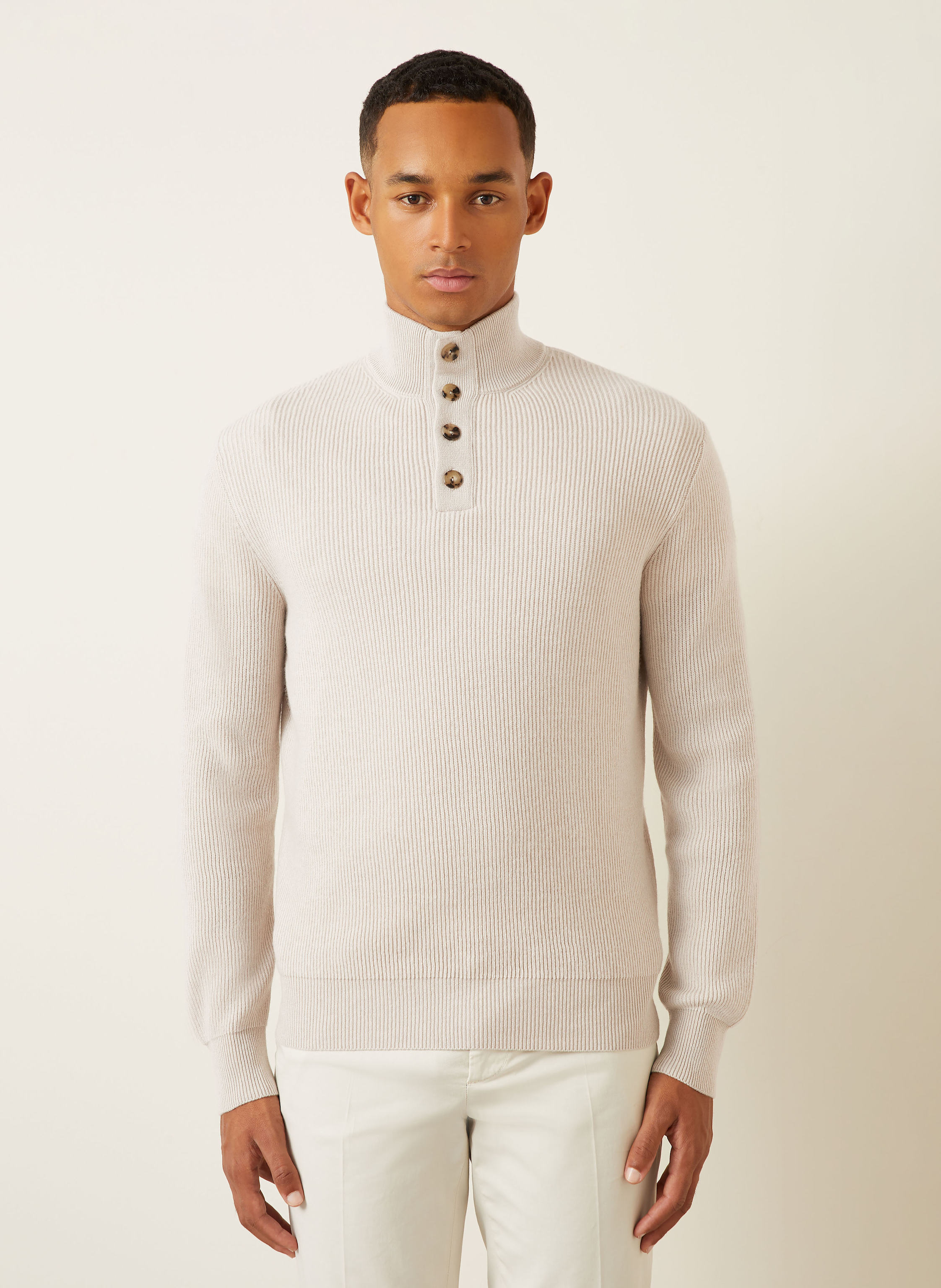 Thumbnail - Agnona Cashmere-Troyer beige