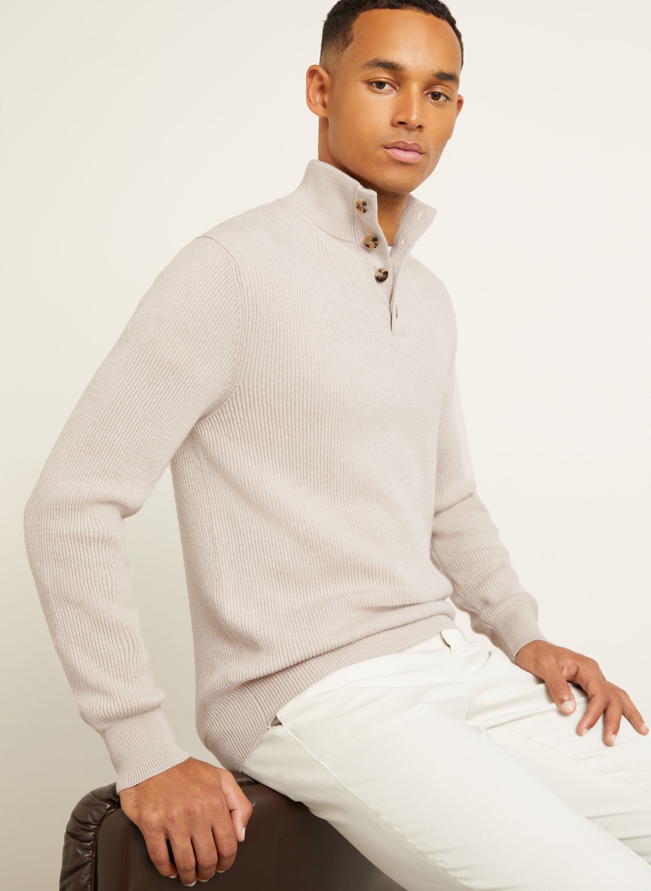 Thumbnail - Agnona Cashmere-Troyer beige