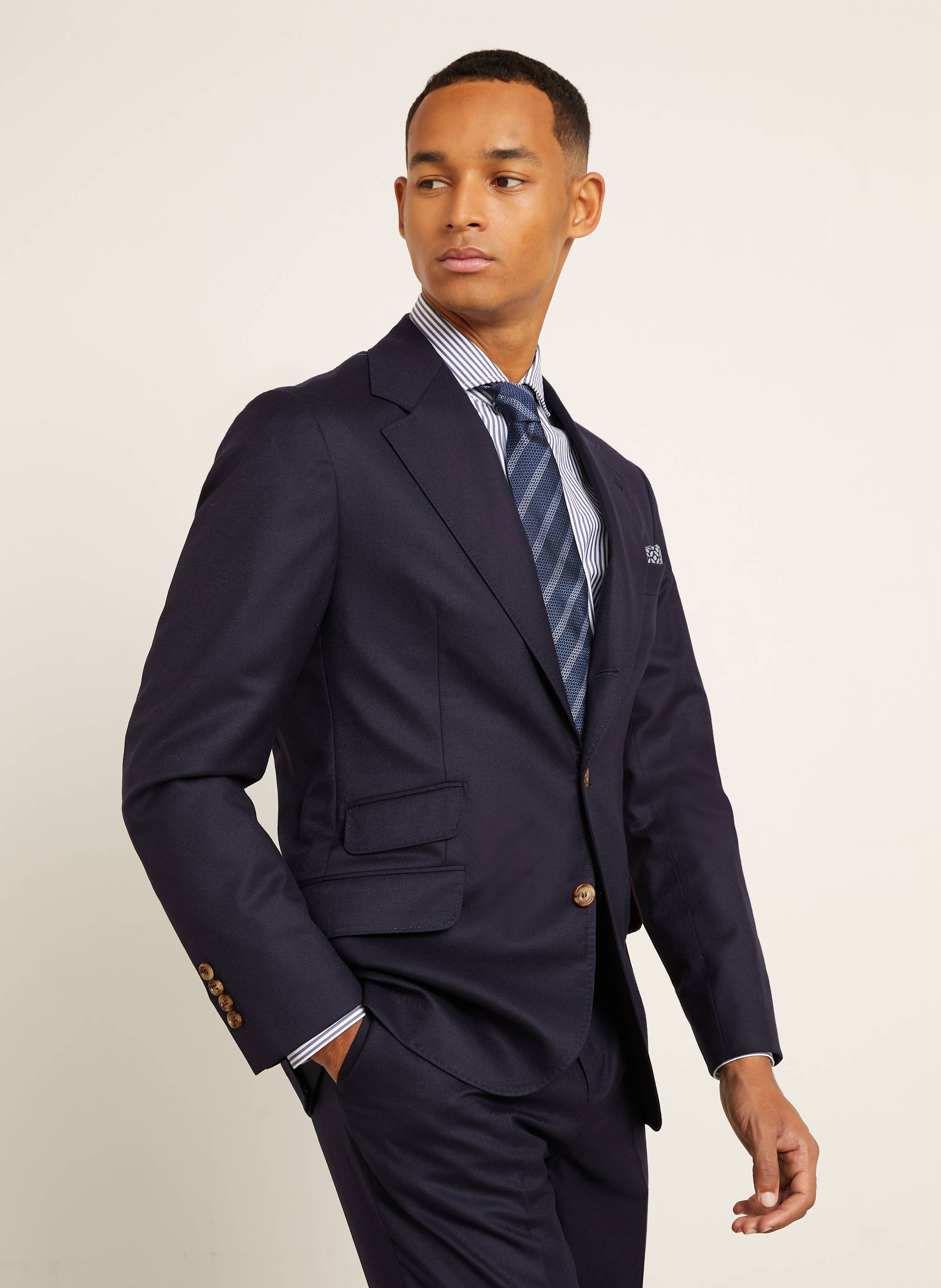 Thumbnail - Brunello Cucinelli Anzug Slim Fit blau