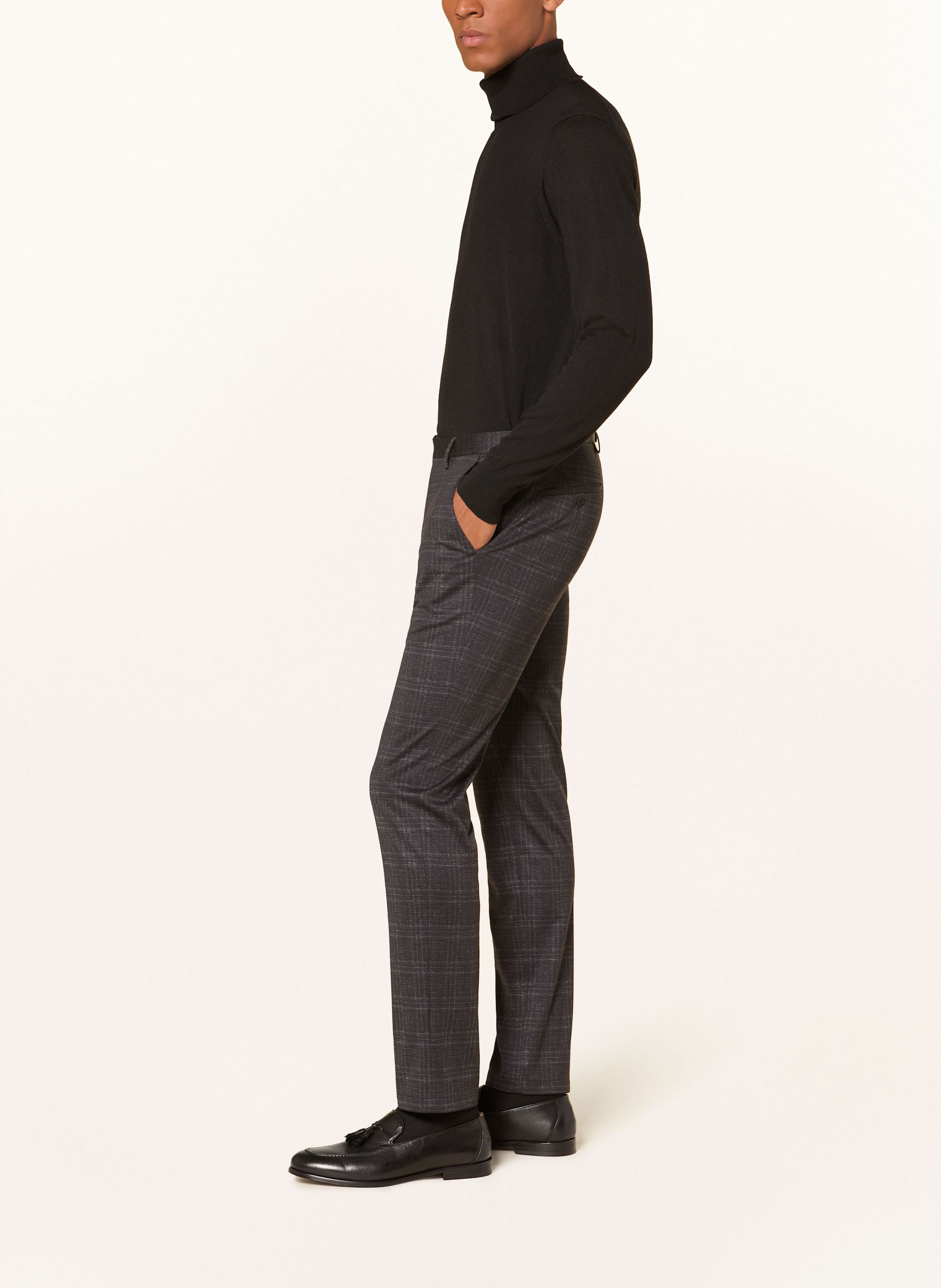 Thumbnail - Digel Move Anzughose Anno St Slim Fit Aus Jersey schwarz