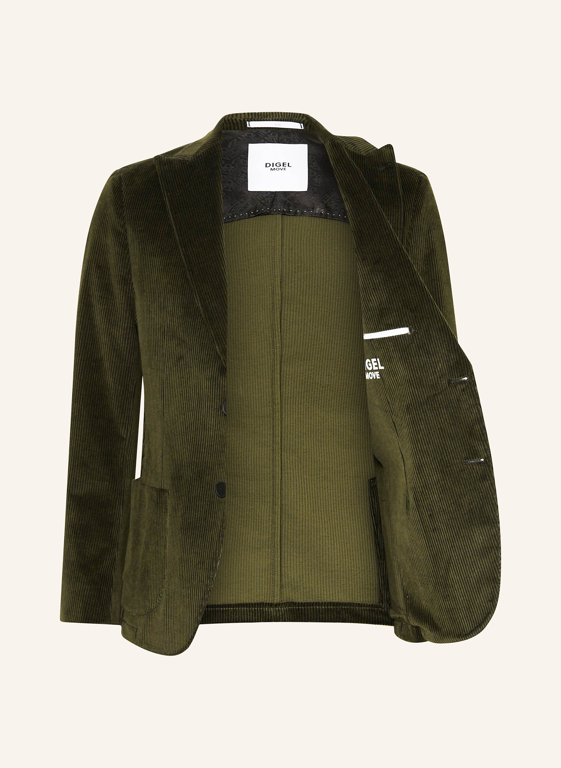 Thumbnail - Digel Move Anzugsakko Aron Slim Fit Aus Cord gruen