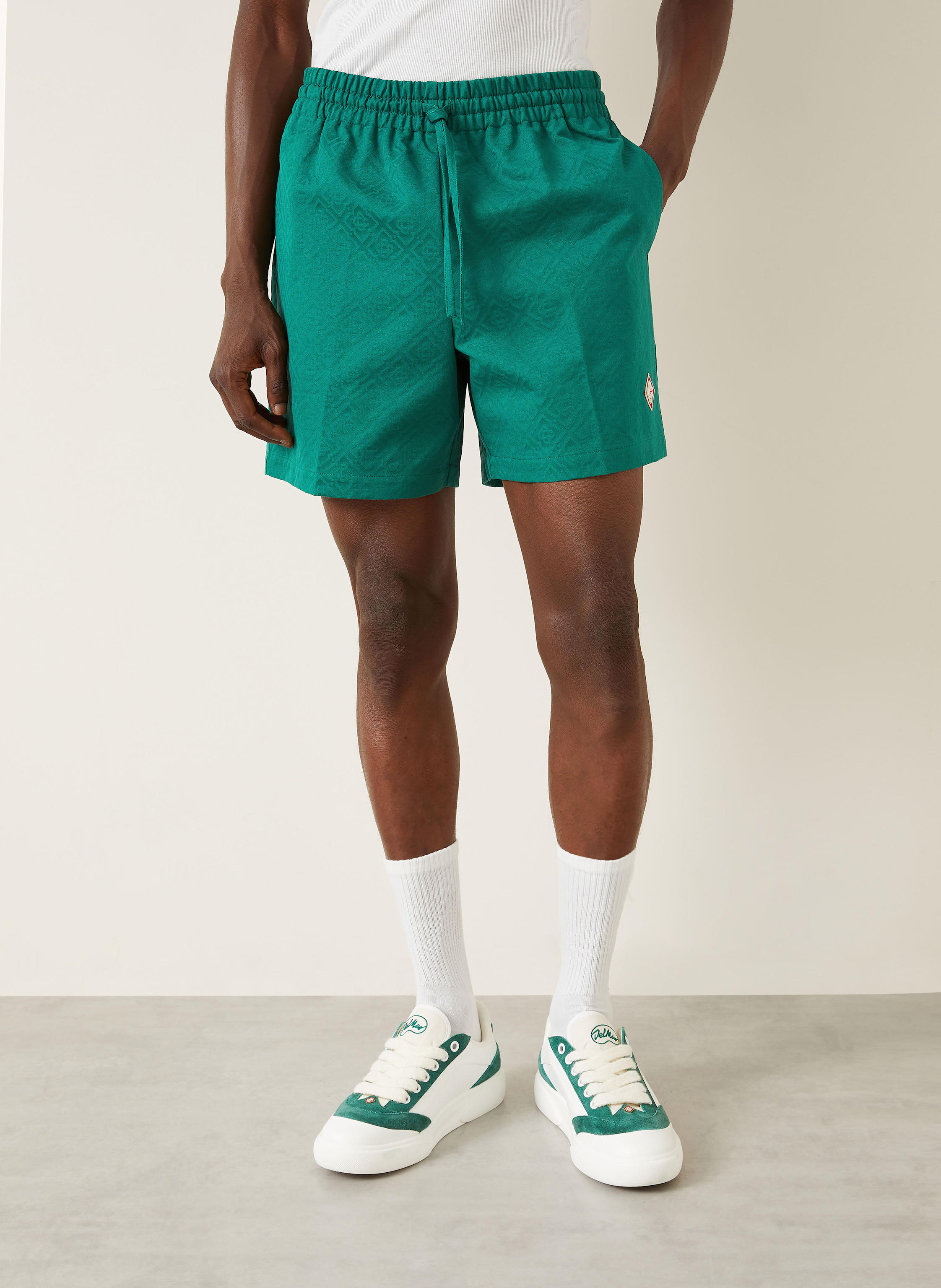 Thumbnail - Casablanca Jacquard-Shorts gruen