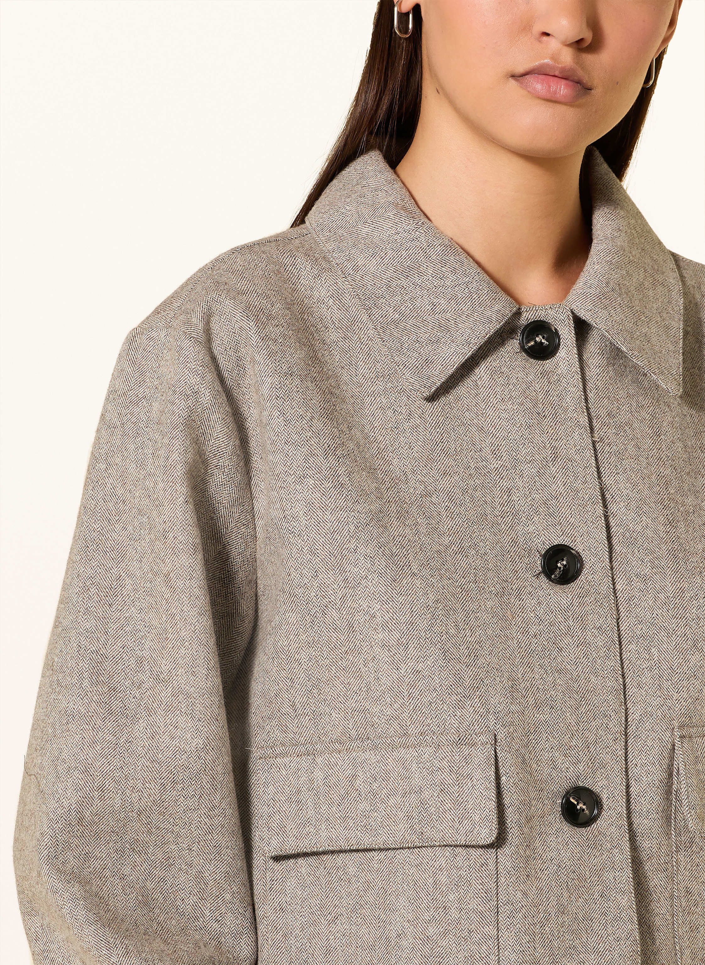 Thumbnail - Neo Noir Kastenjacke Romana braun