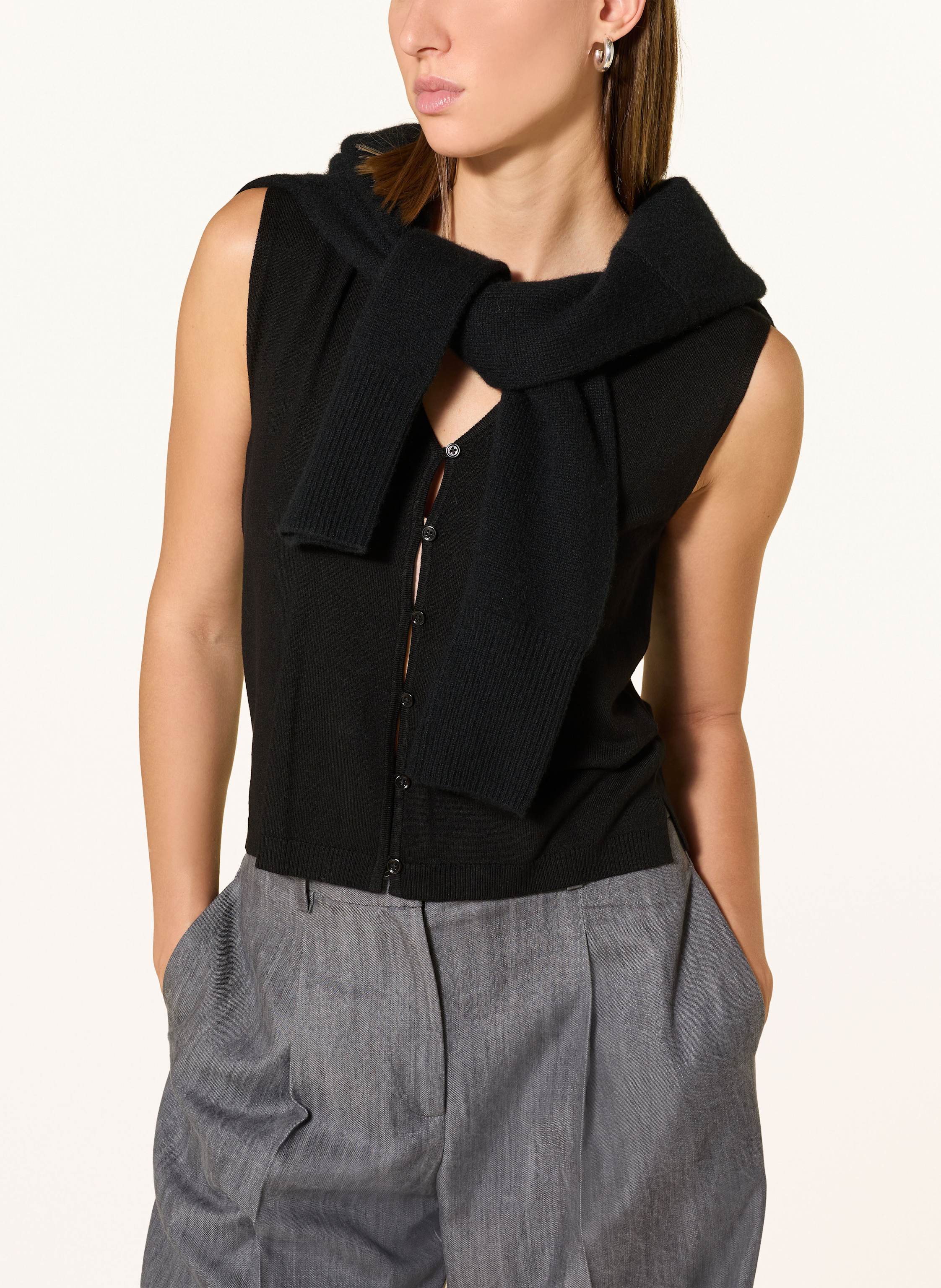 Thumbnail - Darling Harbour Strickweste schwarz