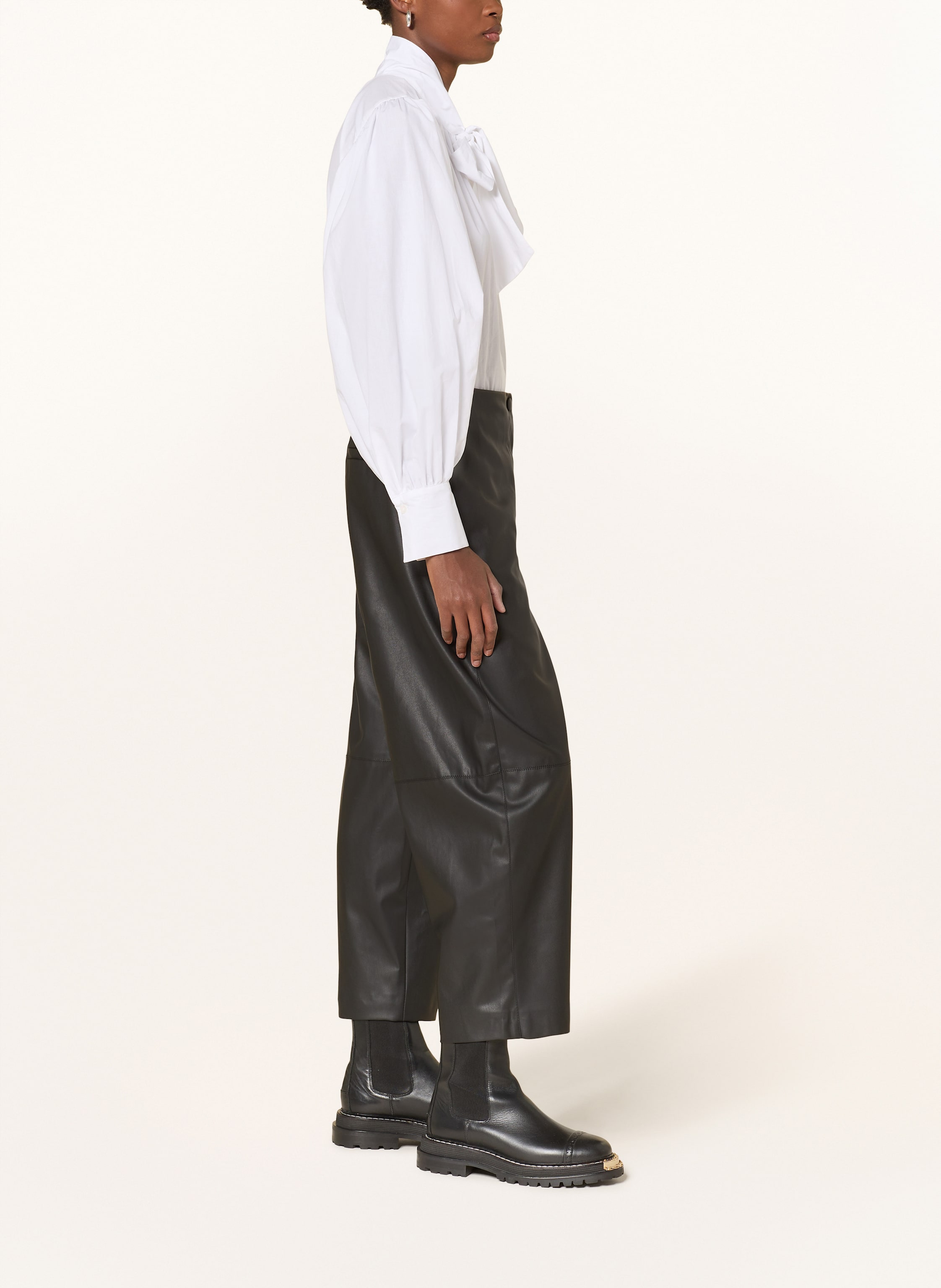 Thumbnail - Ottod'ame Hose In Lederoptik schwarz