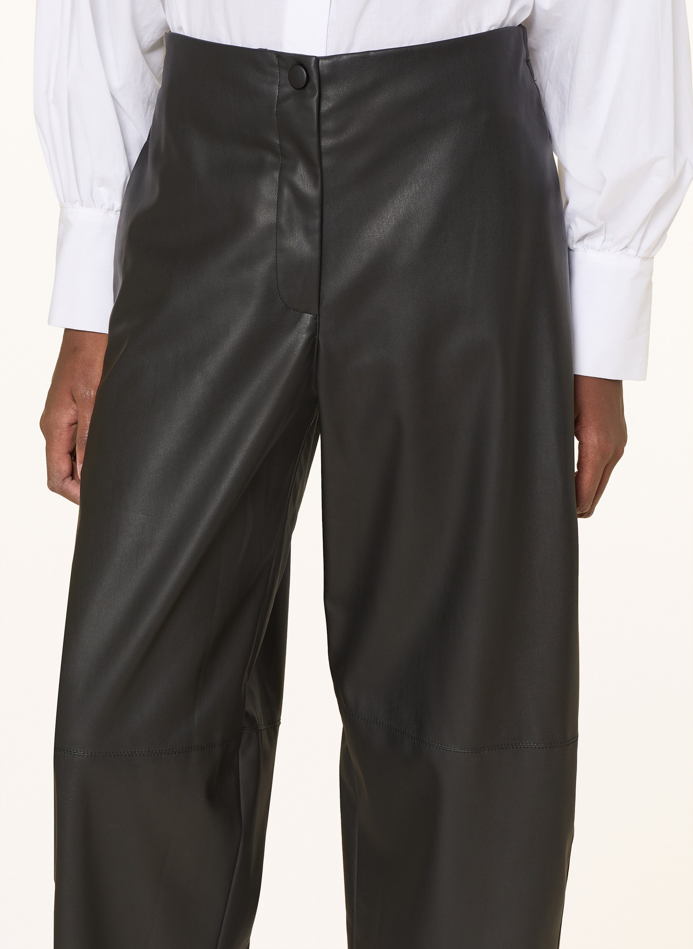 Thumbnail - Ottod'ame Hose In Lederoptik schwarz