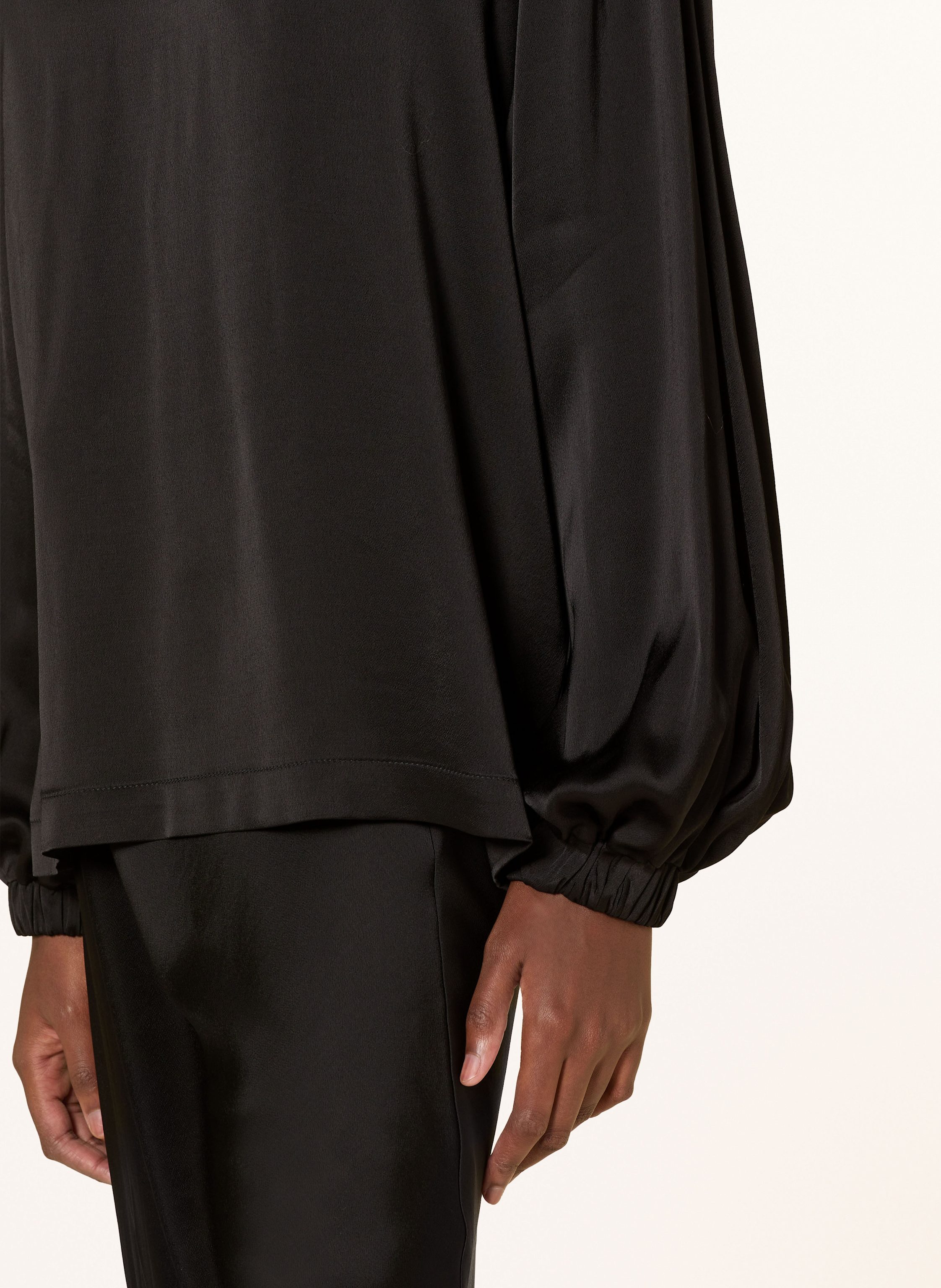 Thumbnail - Ottod'ame Blusenshirt Aus Satin schwarz