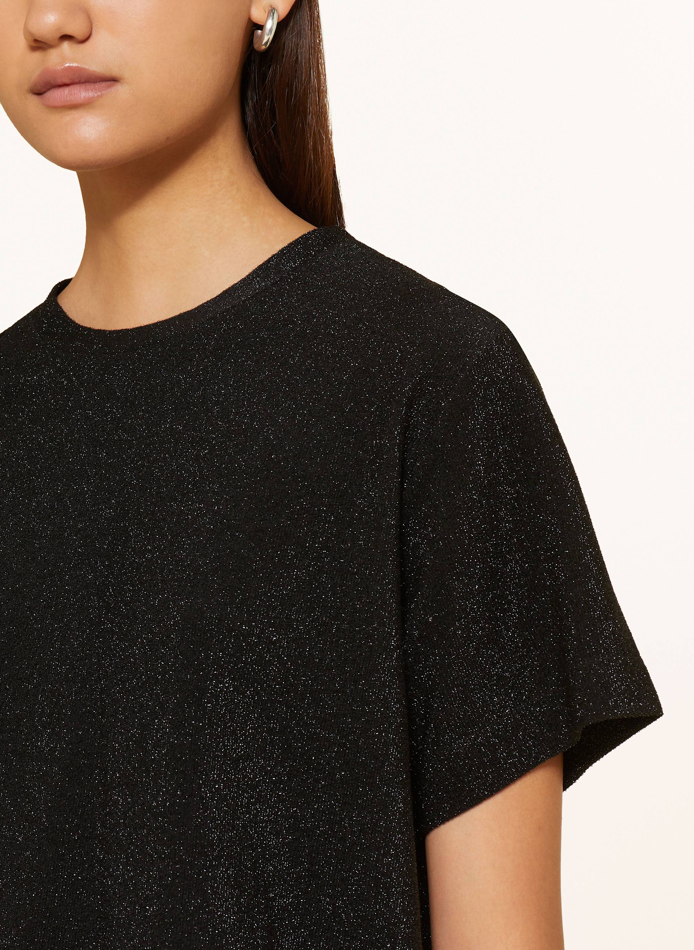 Thumbnail - Ottod'ame Strickshirt Mit Glitzergarn schwarz