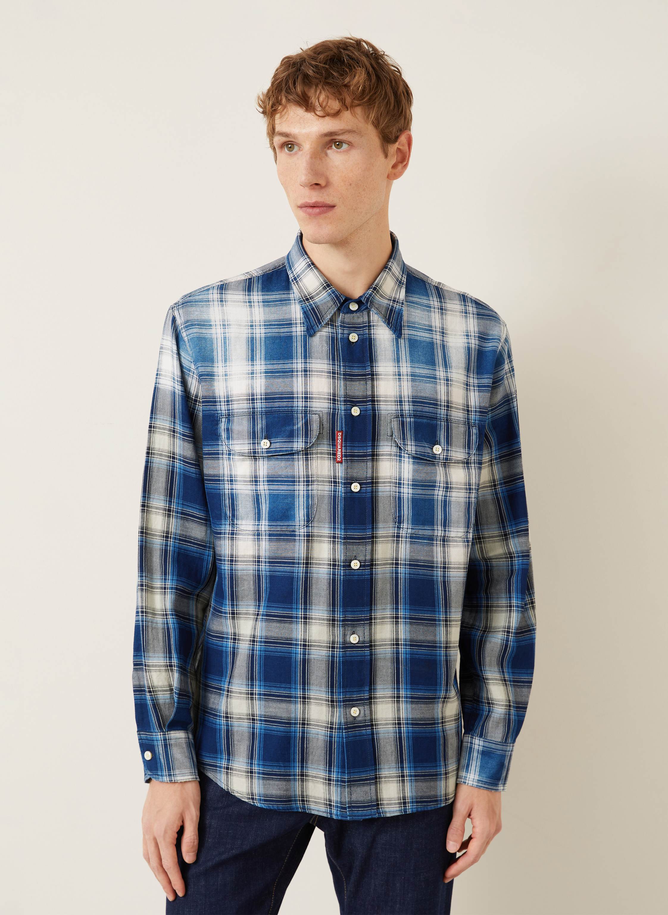 Thumbnail - dsquared2 Hemd Canadian Vintage Comfort Fit blau