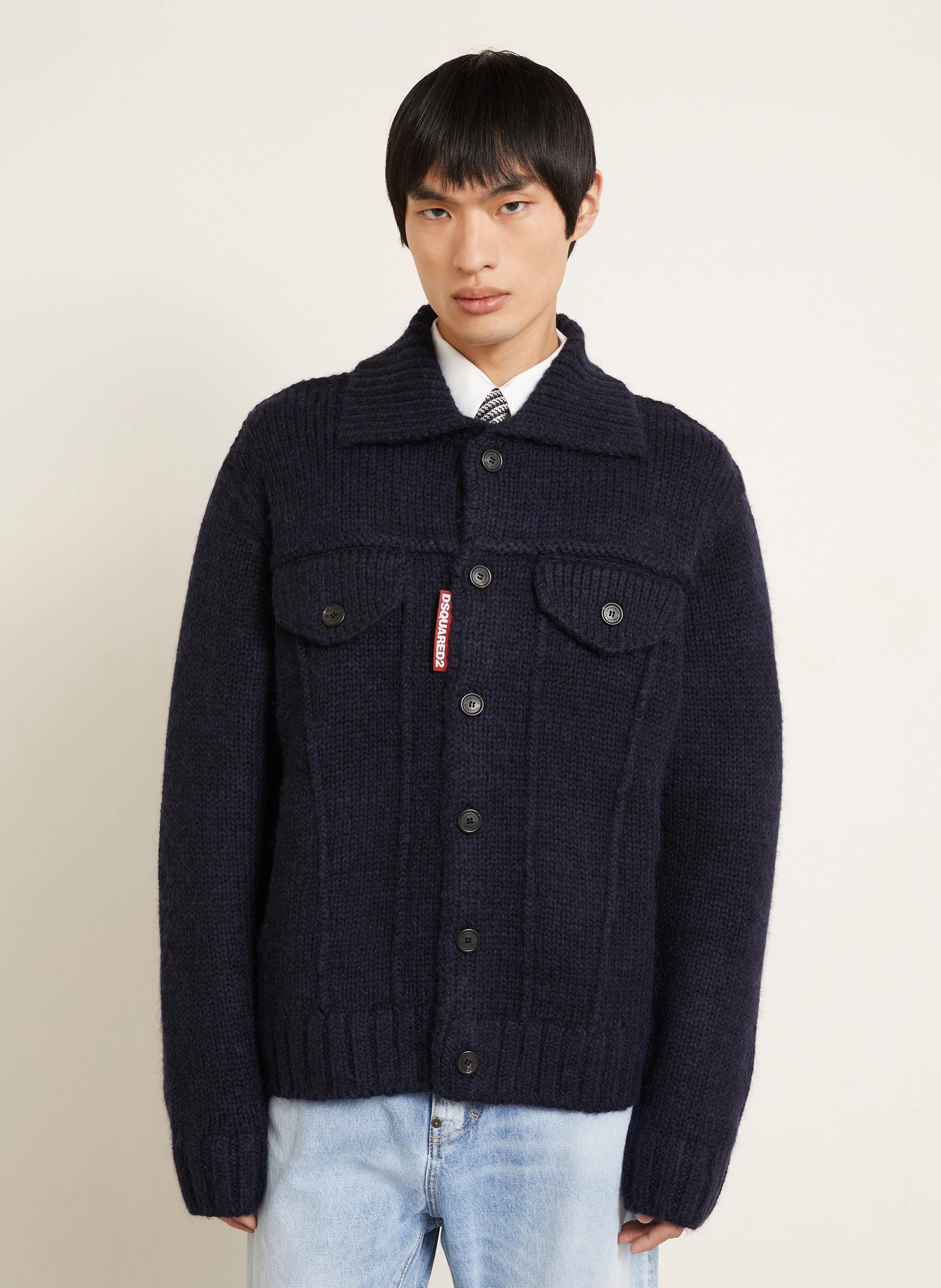 Thumbnail - dsquared2 Strickjacke Jean blau