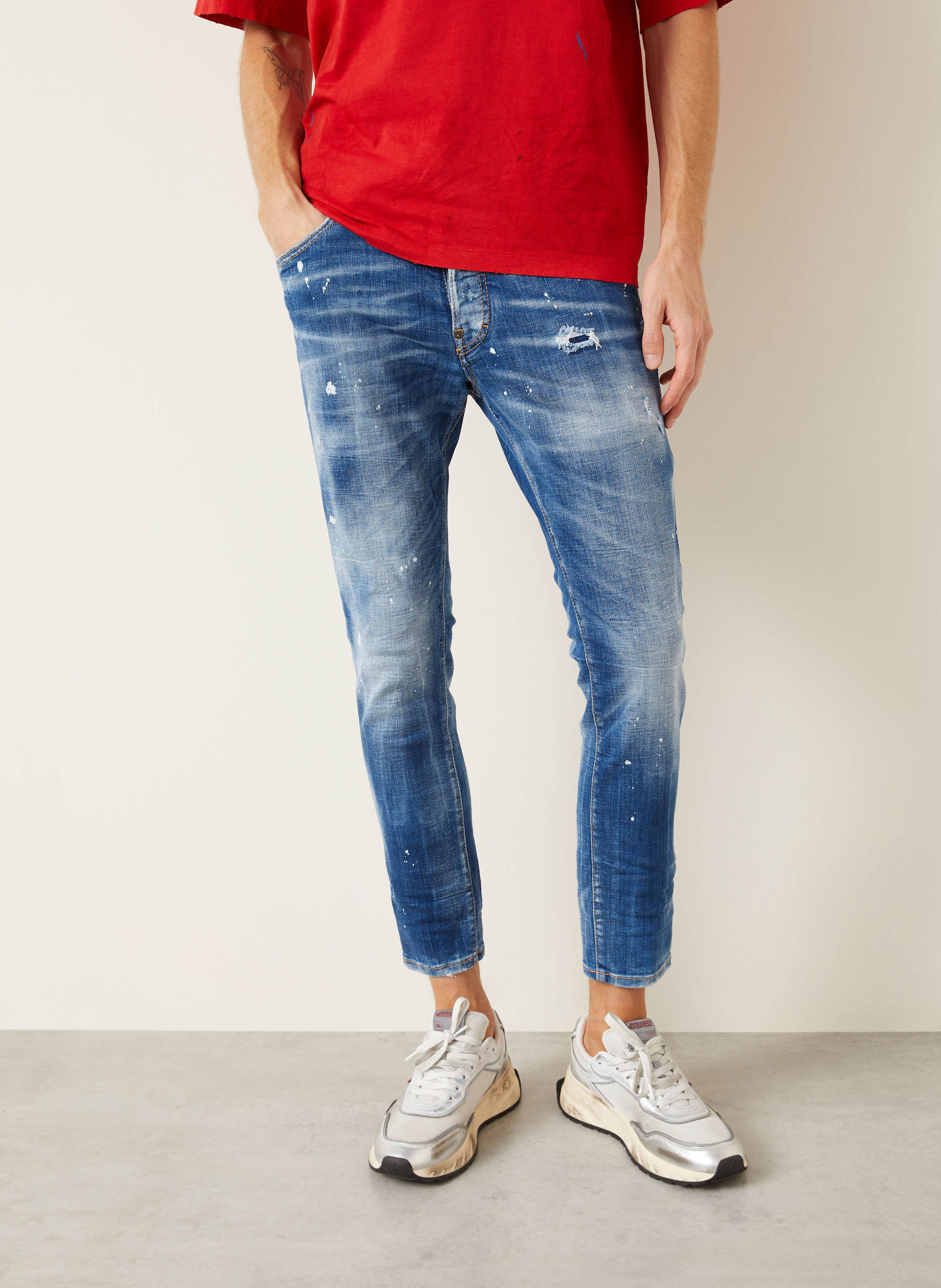 Thumbnail - dsquared2 Jeans Skater Slim Fit blau