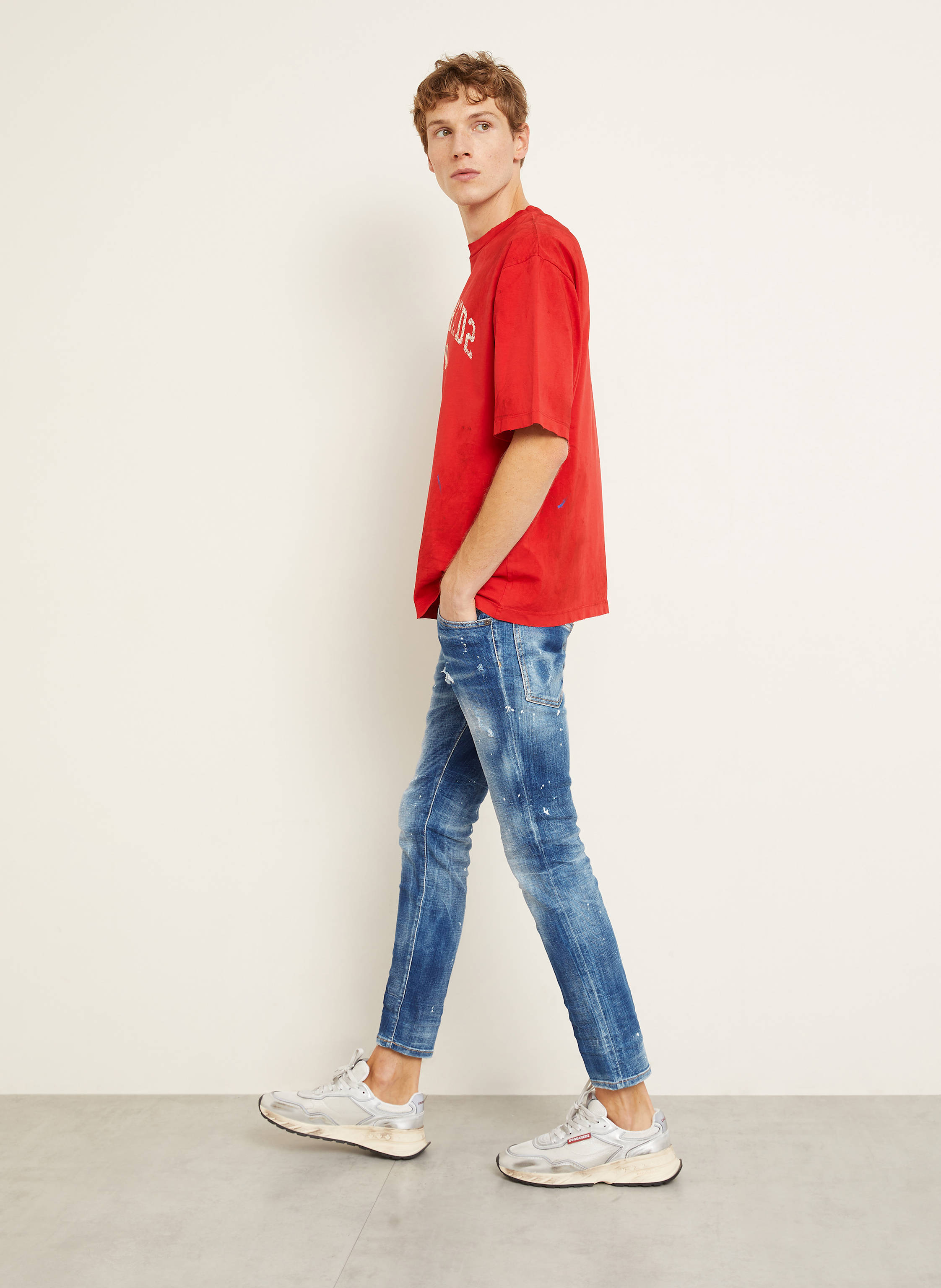 Thumbnail - dsquared2 Jeans Skater Slim Fit blau