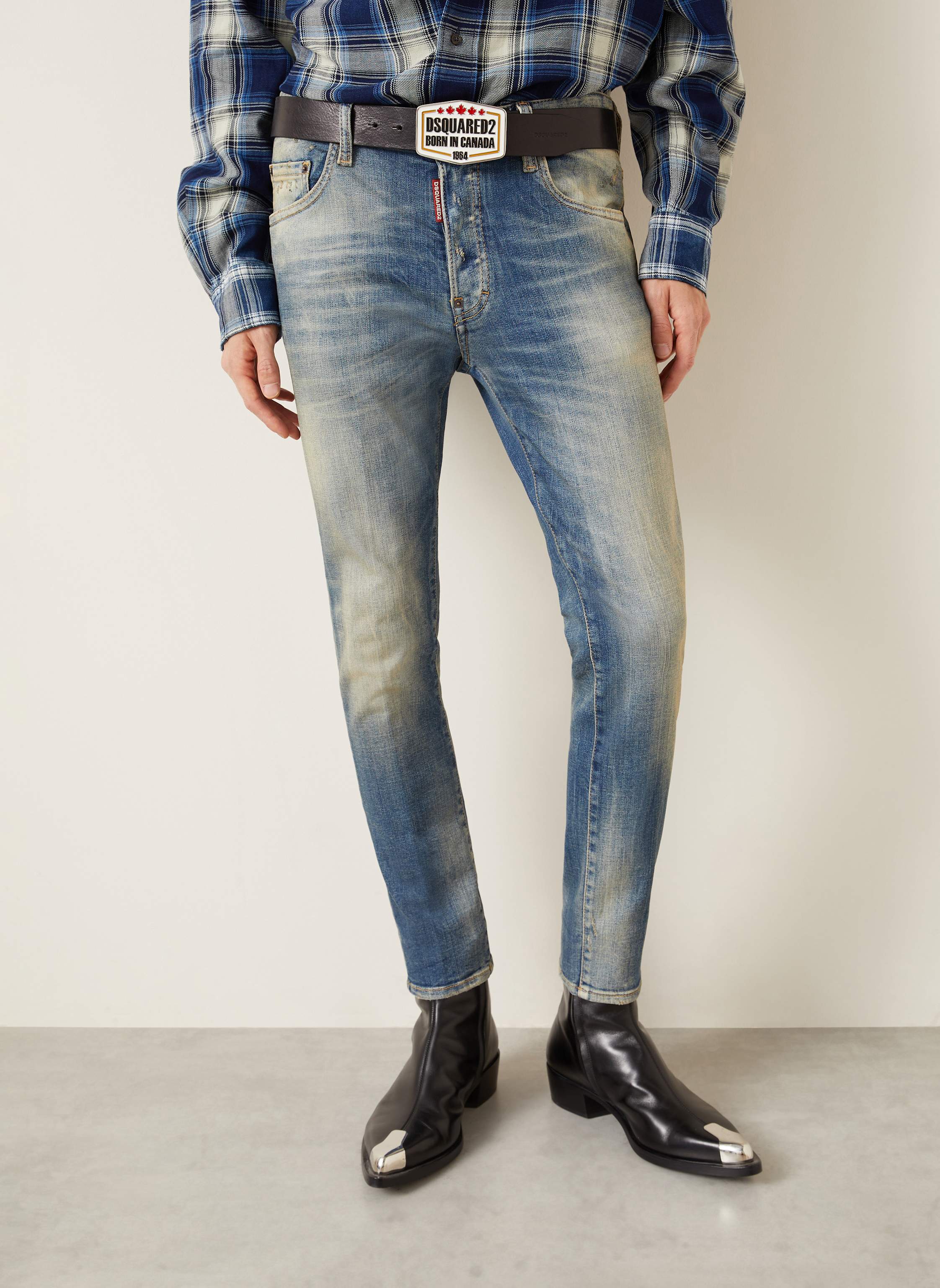 Thumbnail - dsquared2 Jeans Skater Slim Fit blau