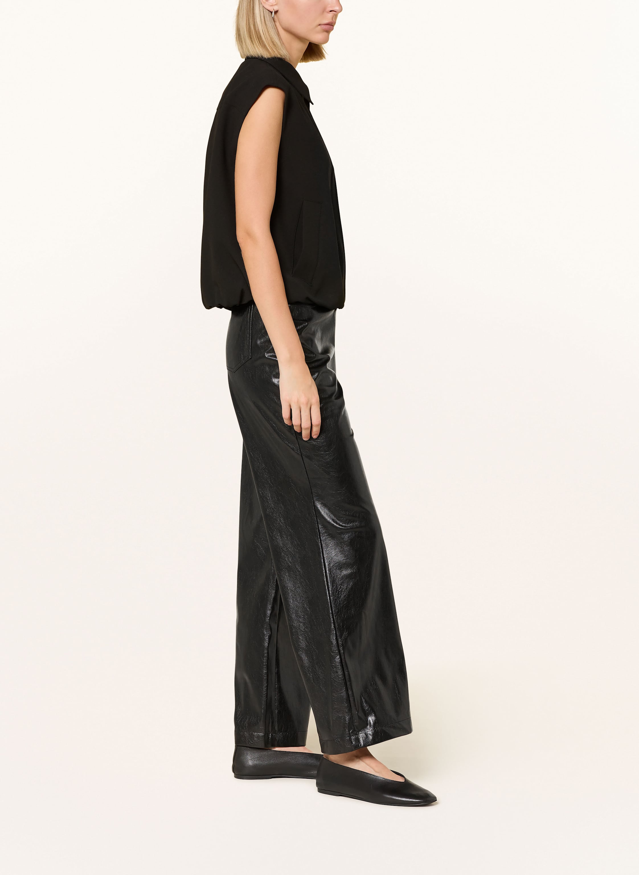 Thumbnail - Comma Casual Identity Hose In Lederoptik schwarz