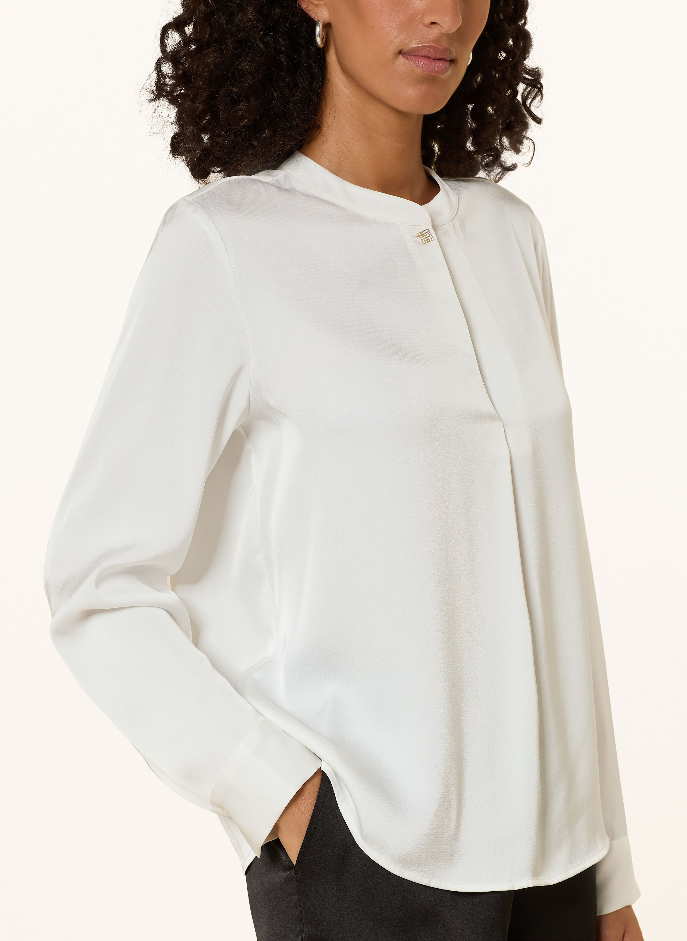 Thumbnail - S.Oliver Black Label Blusenshirt Aus Satin weiss