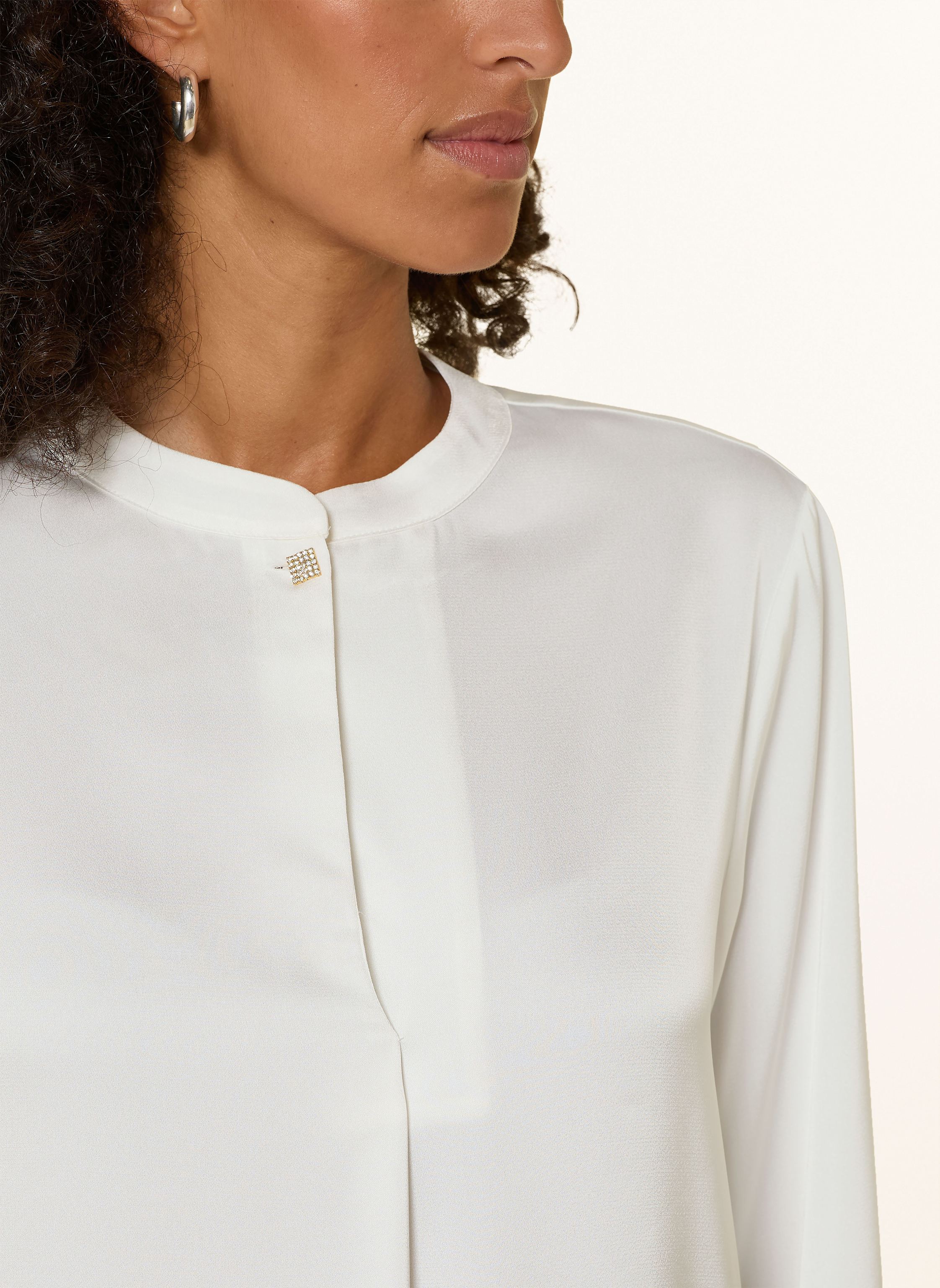 Thumbnail - S.Oliver Black Label Blusenshirt Aus Satin weiss