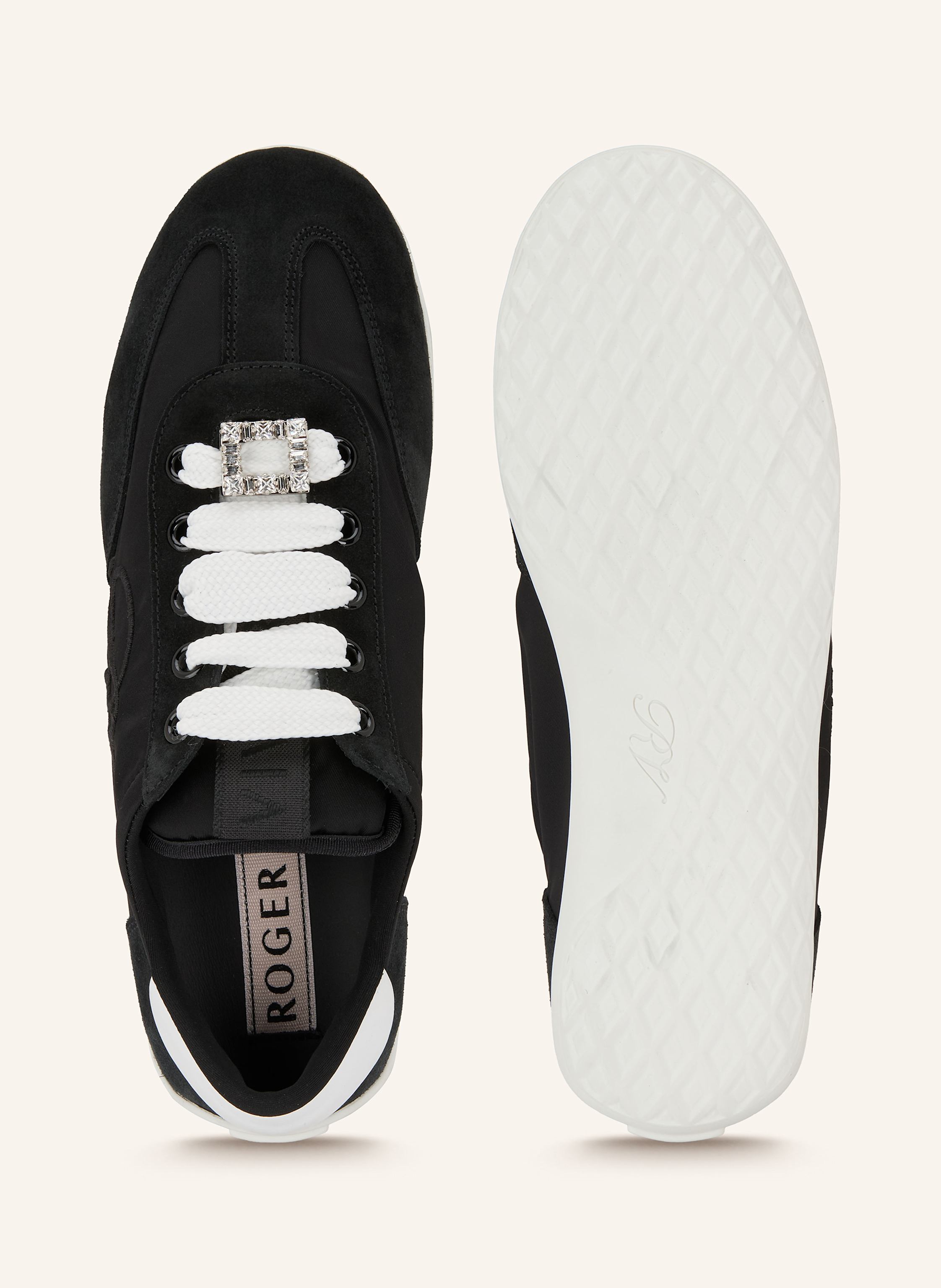 Thumbnail - Roger Vivier Sneaker Viv Mit Schmucksteinen schwarz
