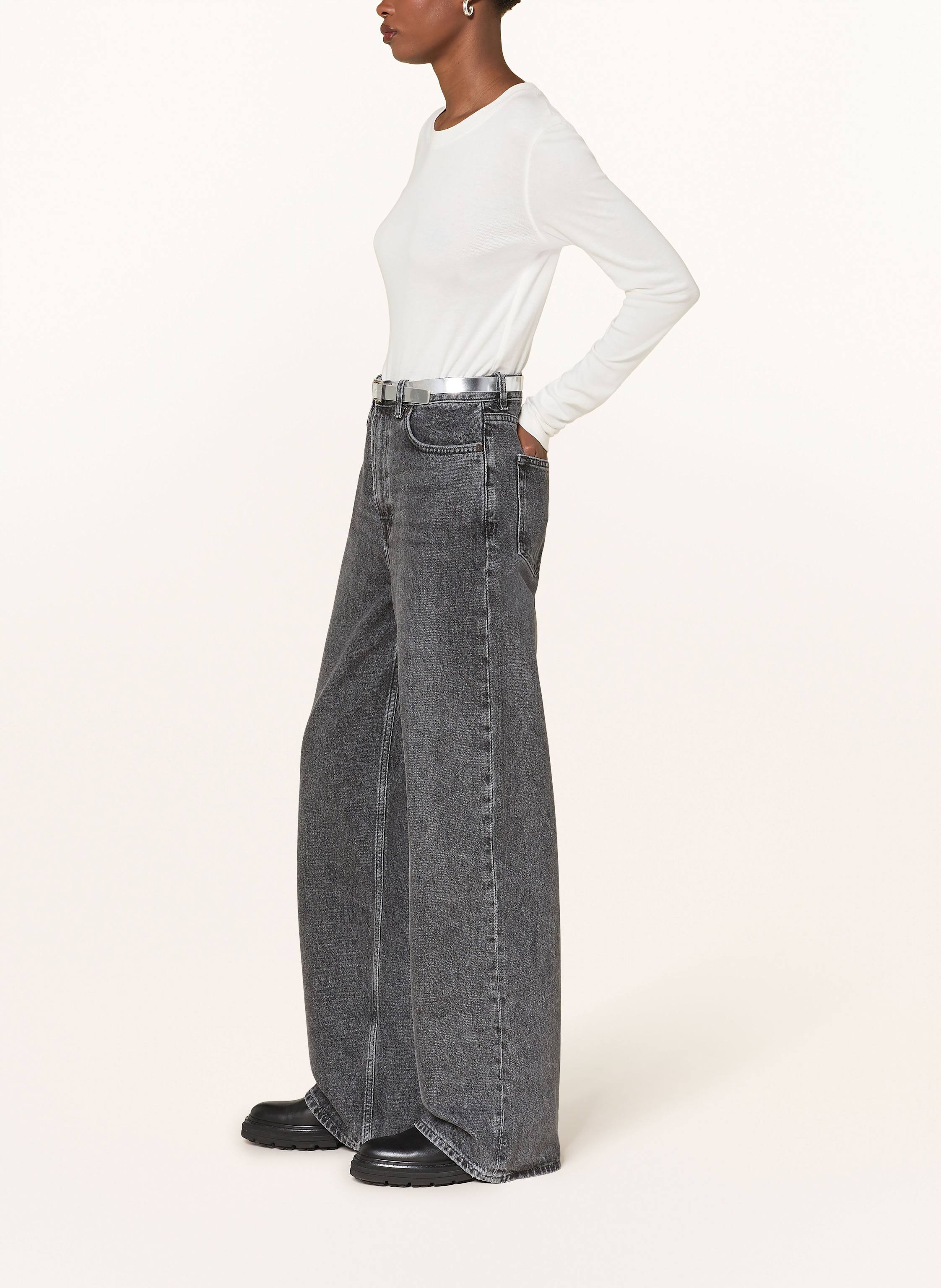 Thumbnail - Samsøe  Samsøe Straight Jeans Rebecca grau