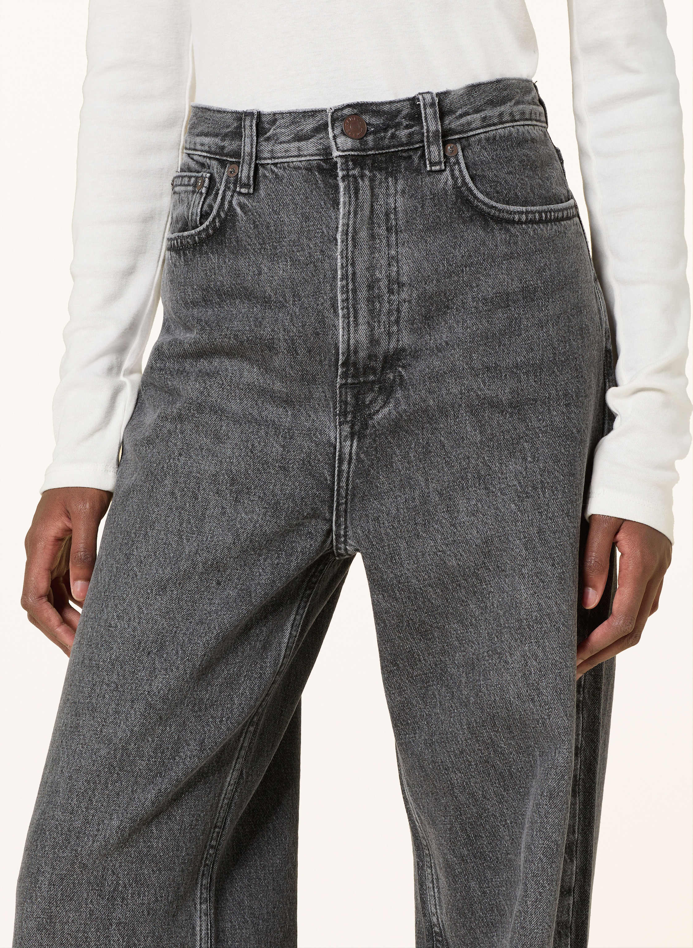 Thumbnail - Samsøe  Samsøe Straight Jeans Rebecca grau