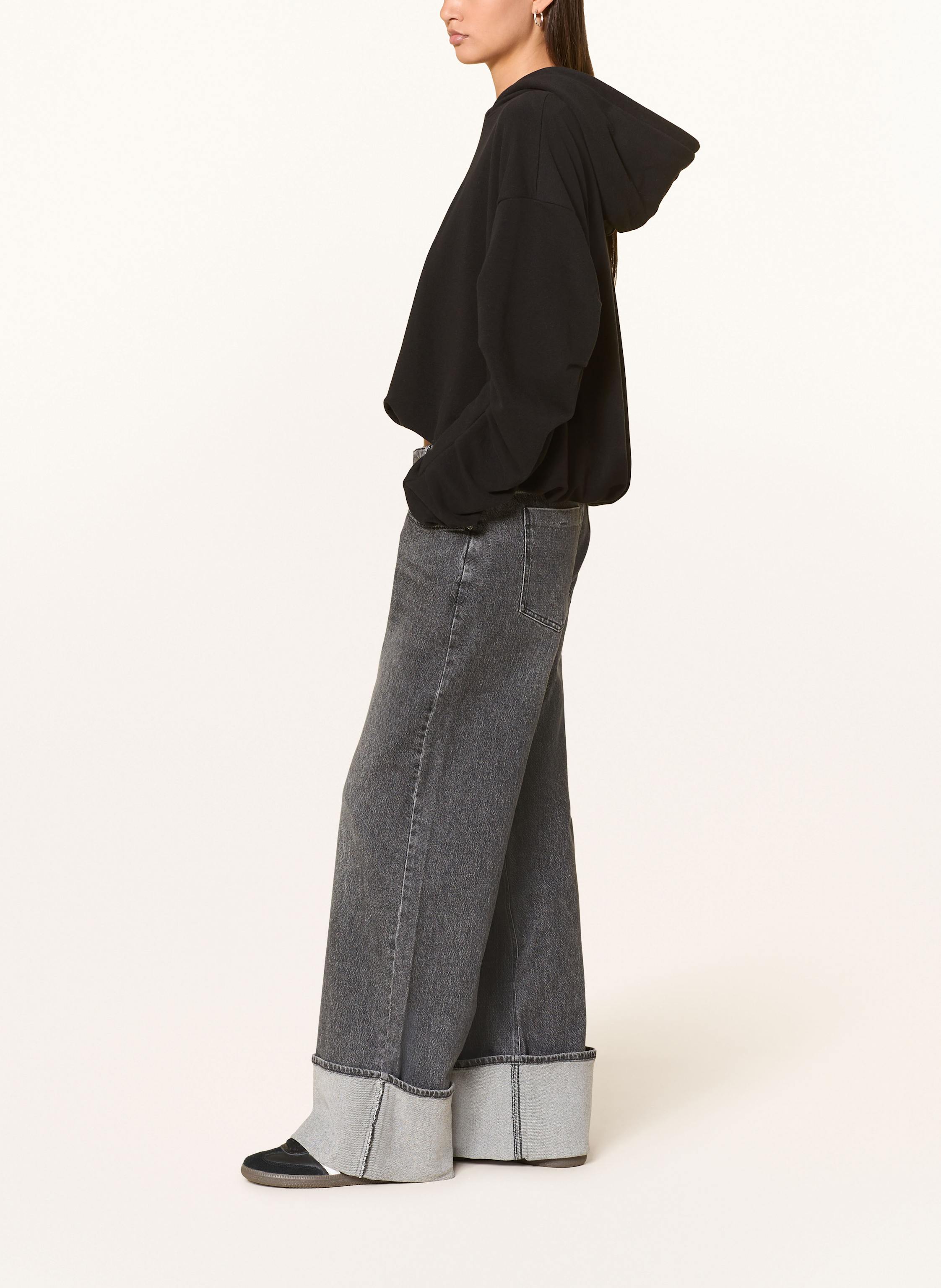 Thumbnail - 10days Cropped-Hoodie schwarz