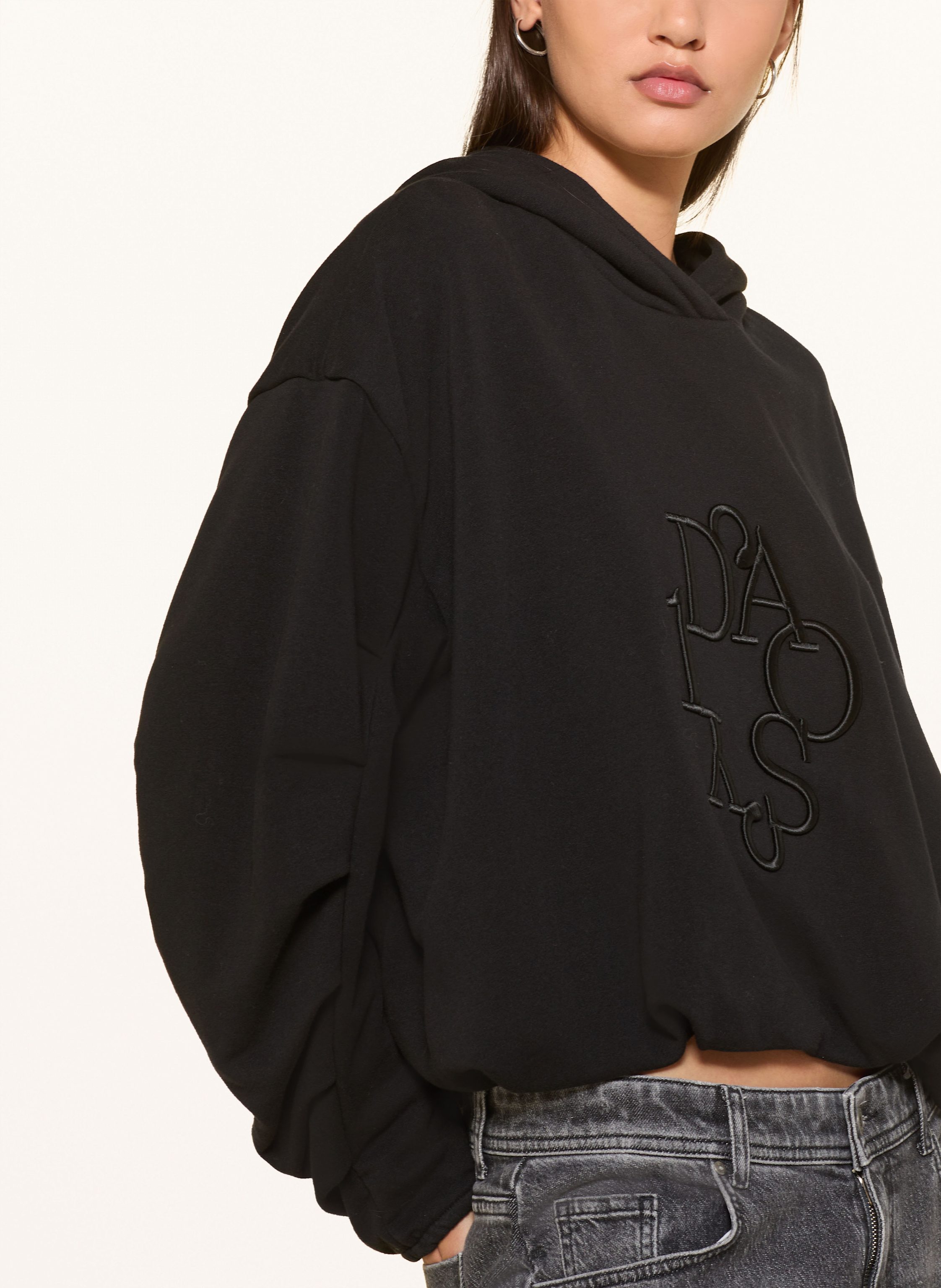 Thumbnail - 10days Cropped-Hoodie schwarz