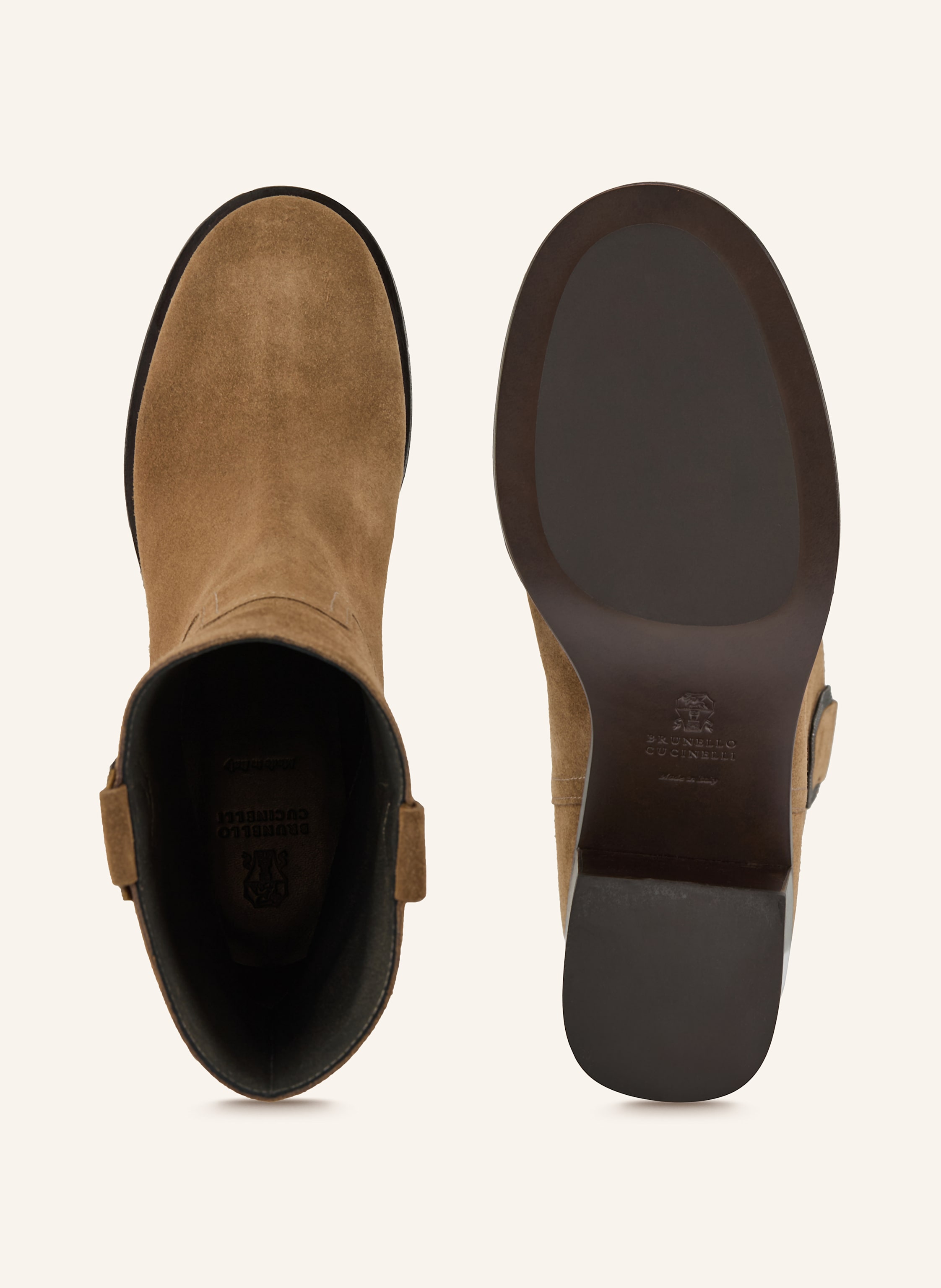 Thumbnail - Brunello Cucinelli Stiefeletten Mit Schmucksteinen braun