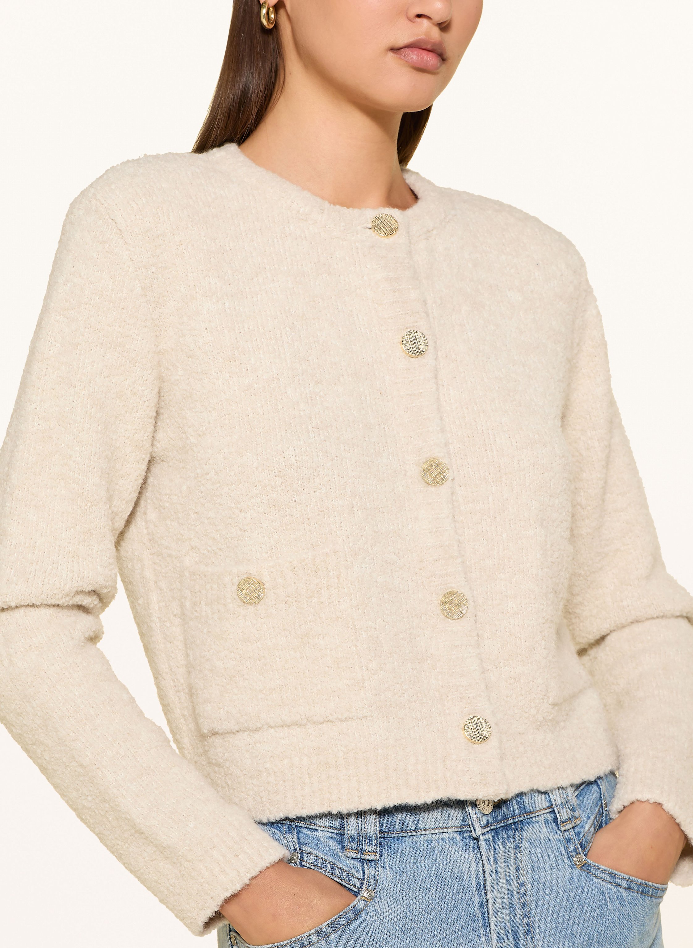 Thumbnail - Rich & Royal Kastenjacke Aus Bouclé beige