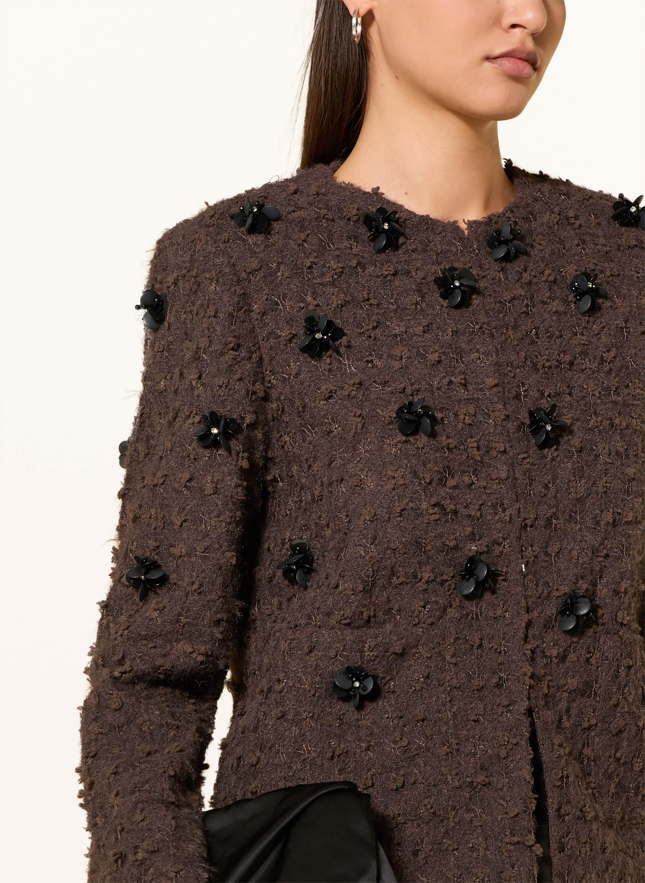 Thumbnail - Rich & Royal Kastenjacke Mit Schmucksteinen braun