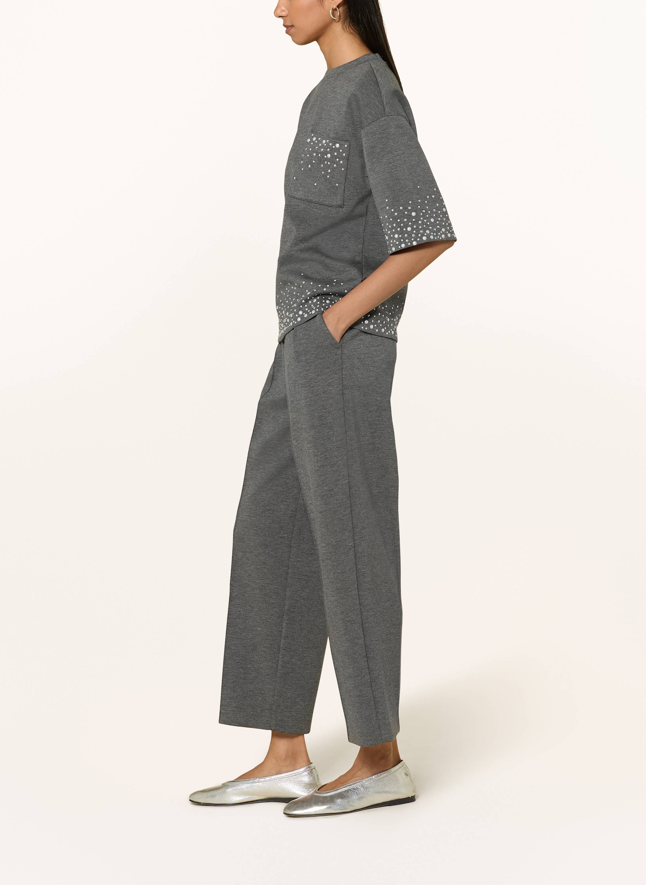 Thumbnail - Rich & Royal 7/8-Hose Aus Jersey grau