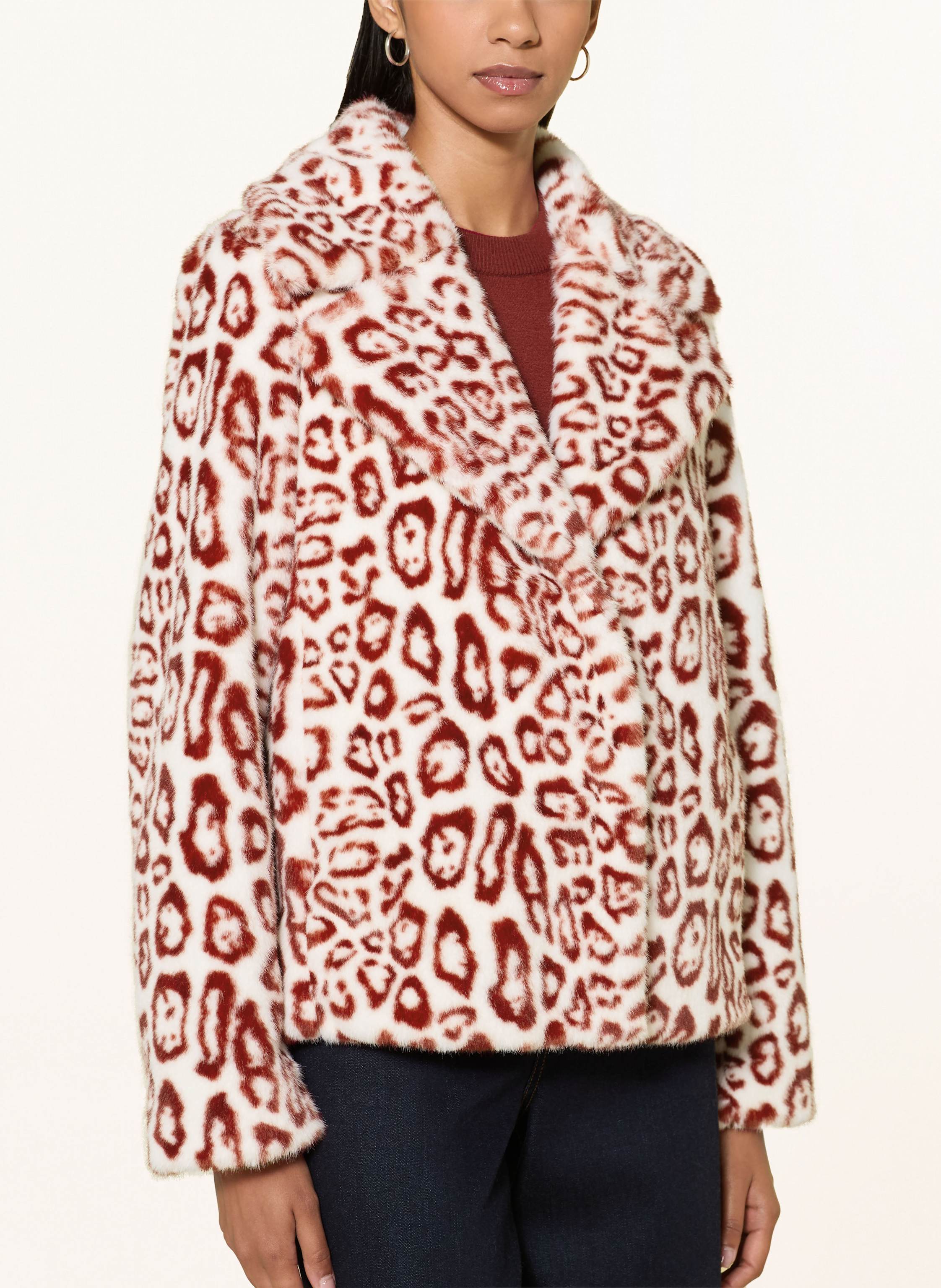 Thumbnail - Rich & Royal Kunstfell-Jacke rot