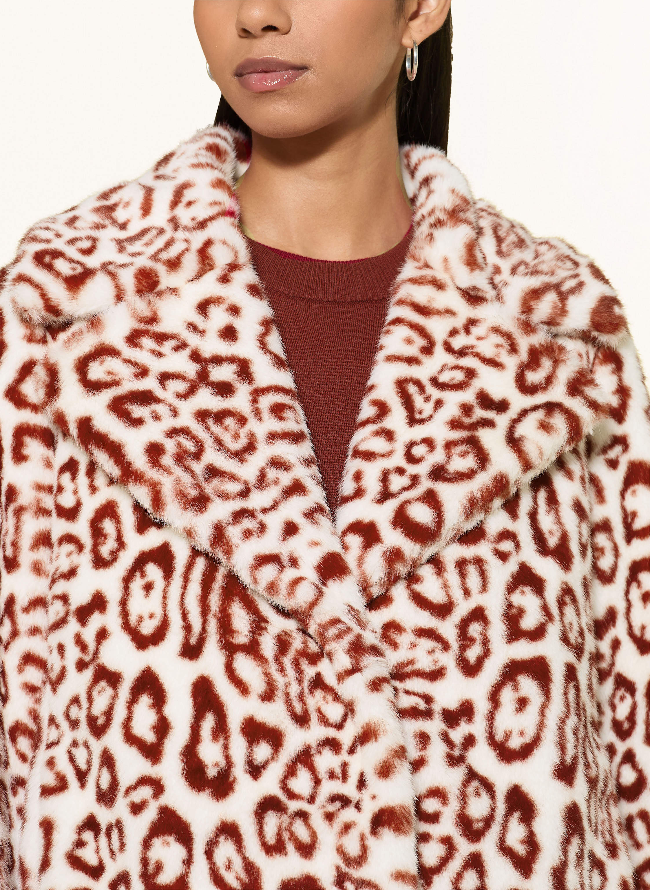 Thumbnail - Rich & Royal Kunstfell-Jacke rot