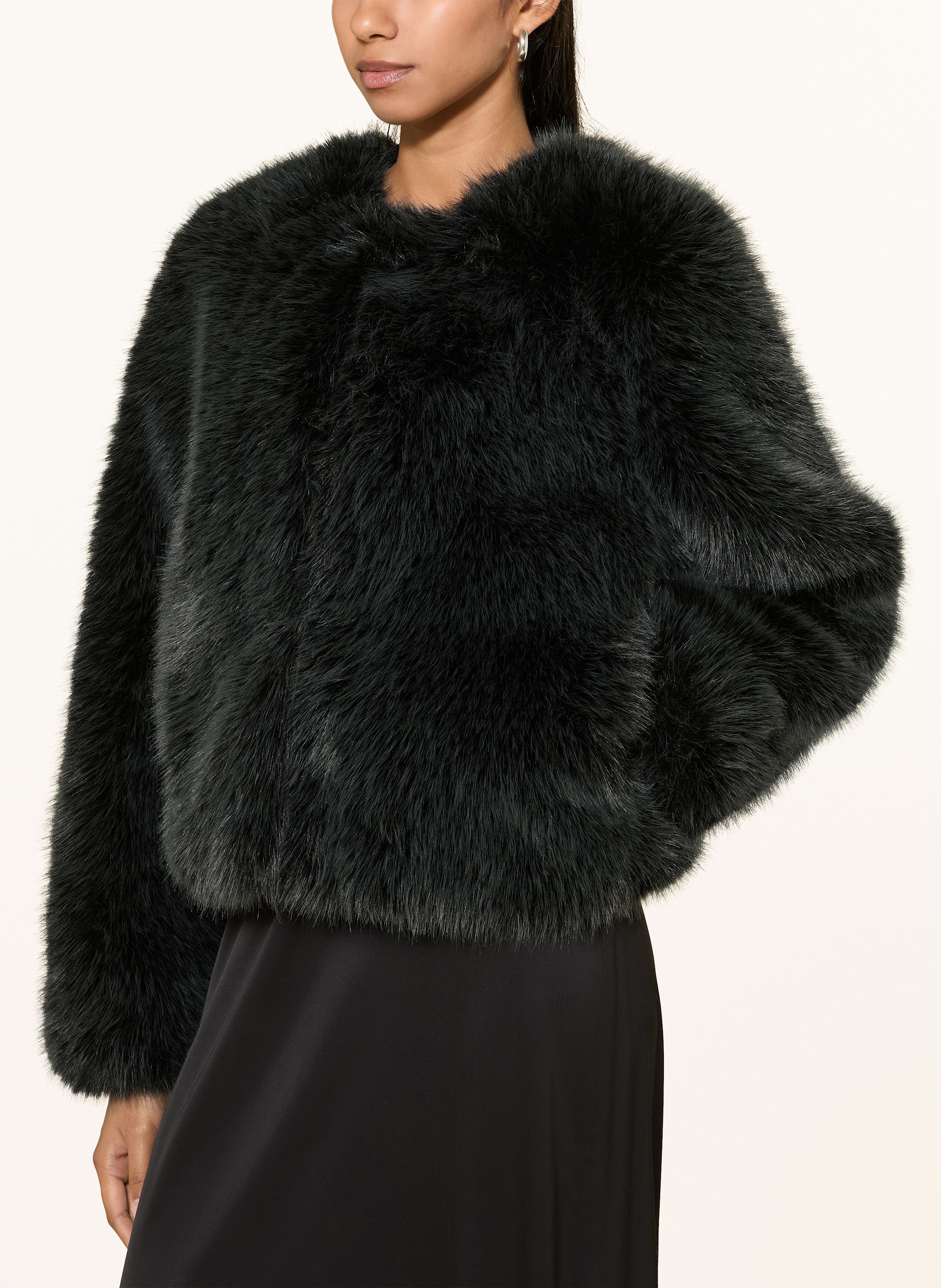 Thumbnail - Rich & Royal Kunstpelz-Jacke schwarz