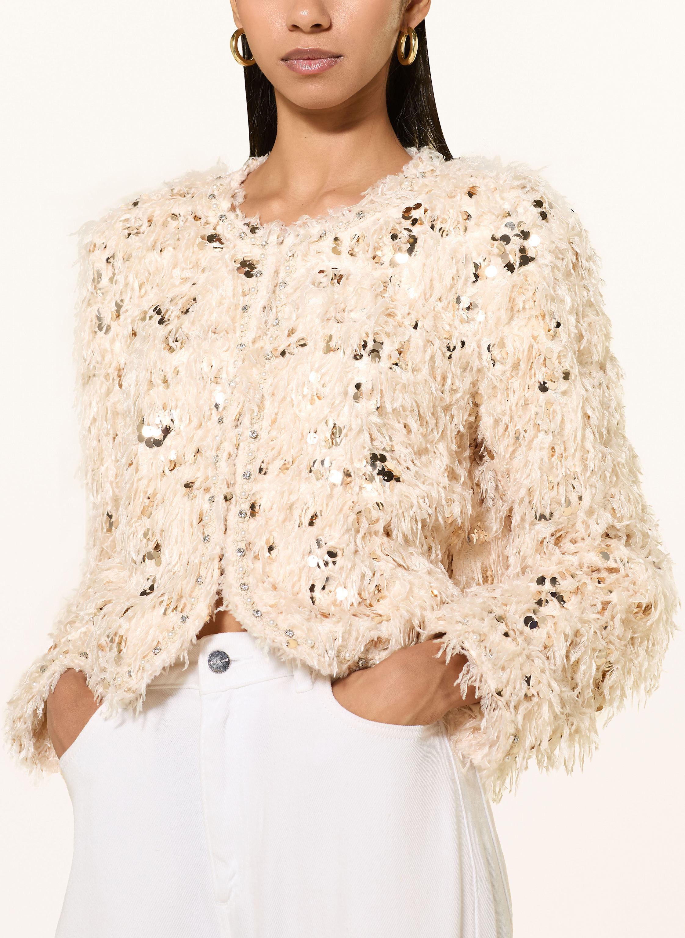 Thumbnail - Rich & Royal Kastenjacke Mit Pailletten Und Schmucksteinen gold