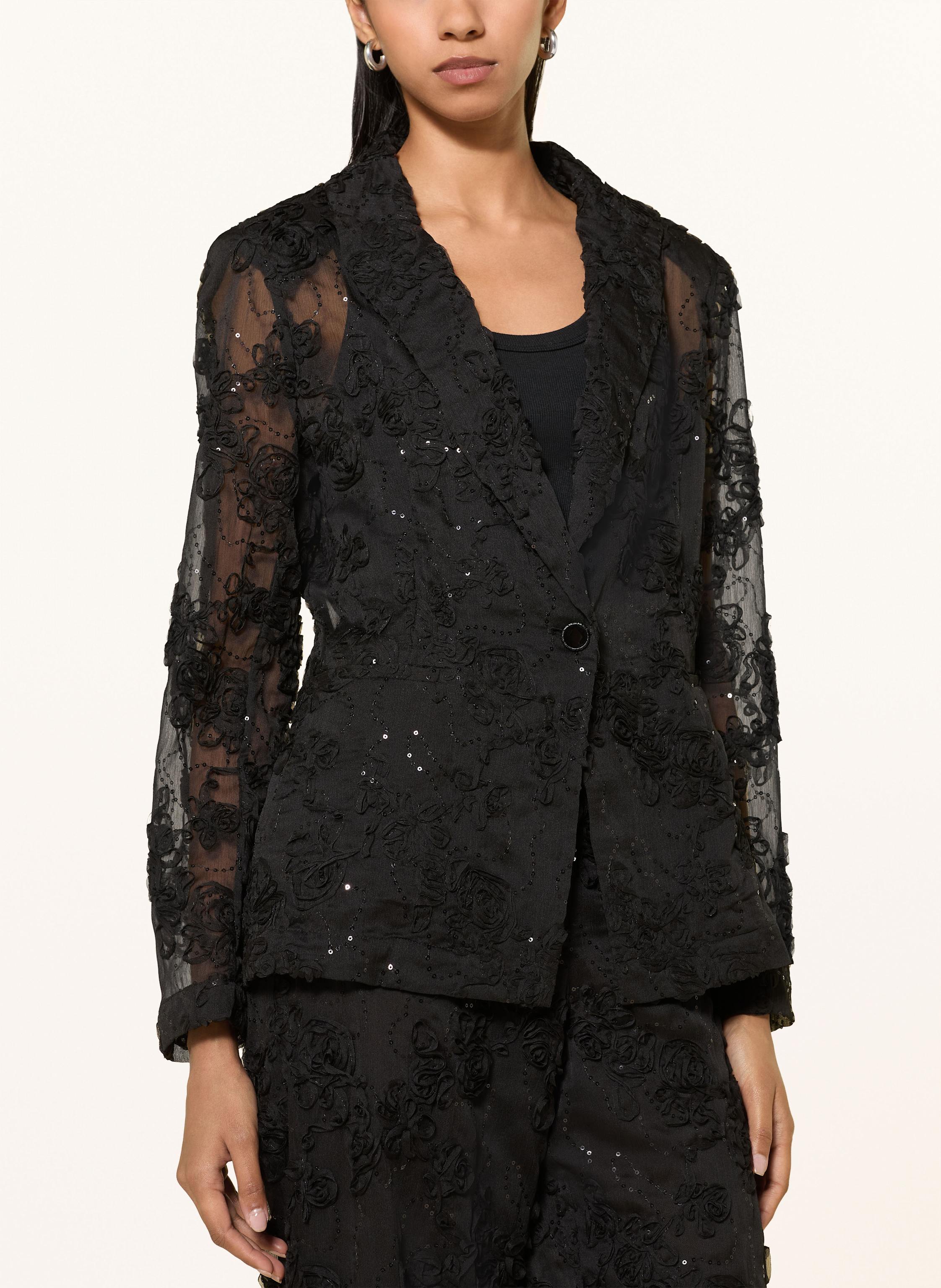 Thumbnail - Rich & Royal Blazer Mit Pailletten schwarz