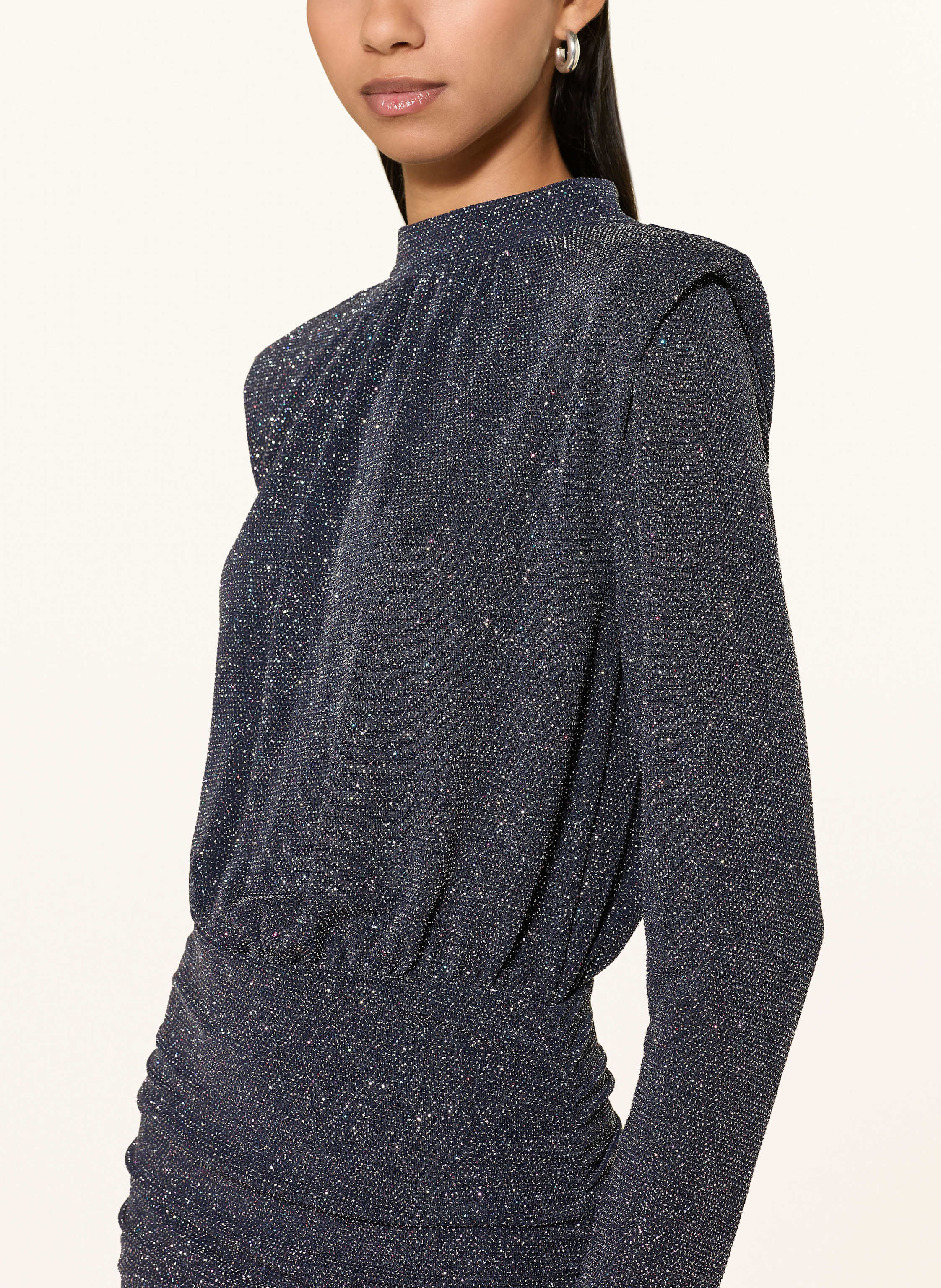 Thumbnail - Rich & Royal Kleid Mit Glitzergarn blau