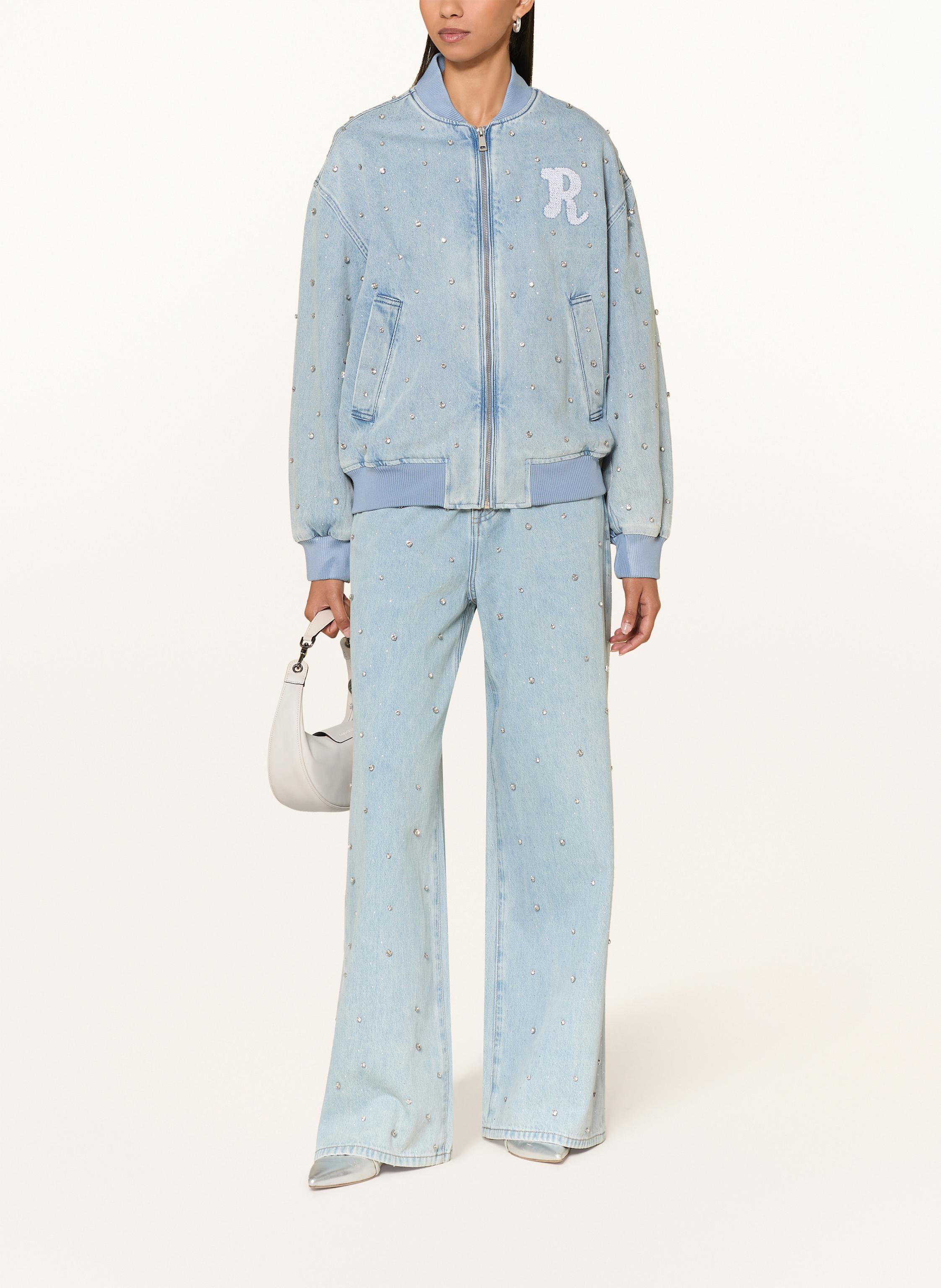 Thumbnail - Elias Rumelis Jeansblouson Isla Mit Schmucksteinen blau
