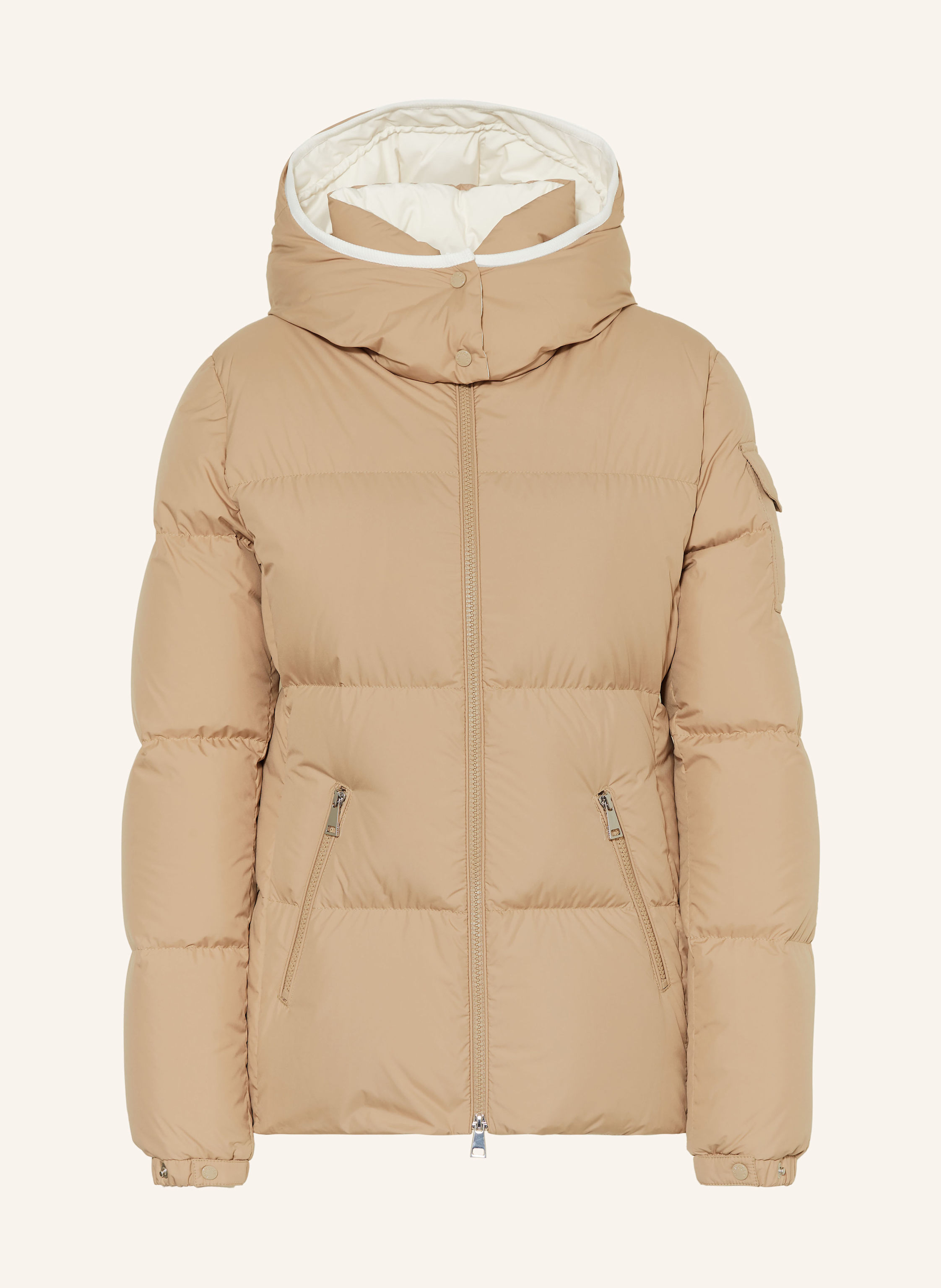 【超希少】MONCLER GRASMOOR Down Jacket Beige MONCLER Down jacket FOURMINES with detachable hood in beige