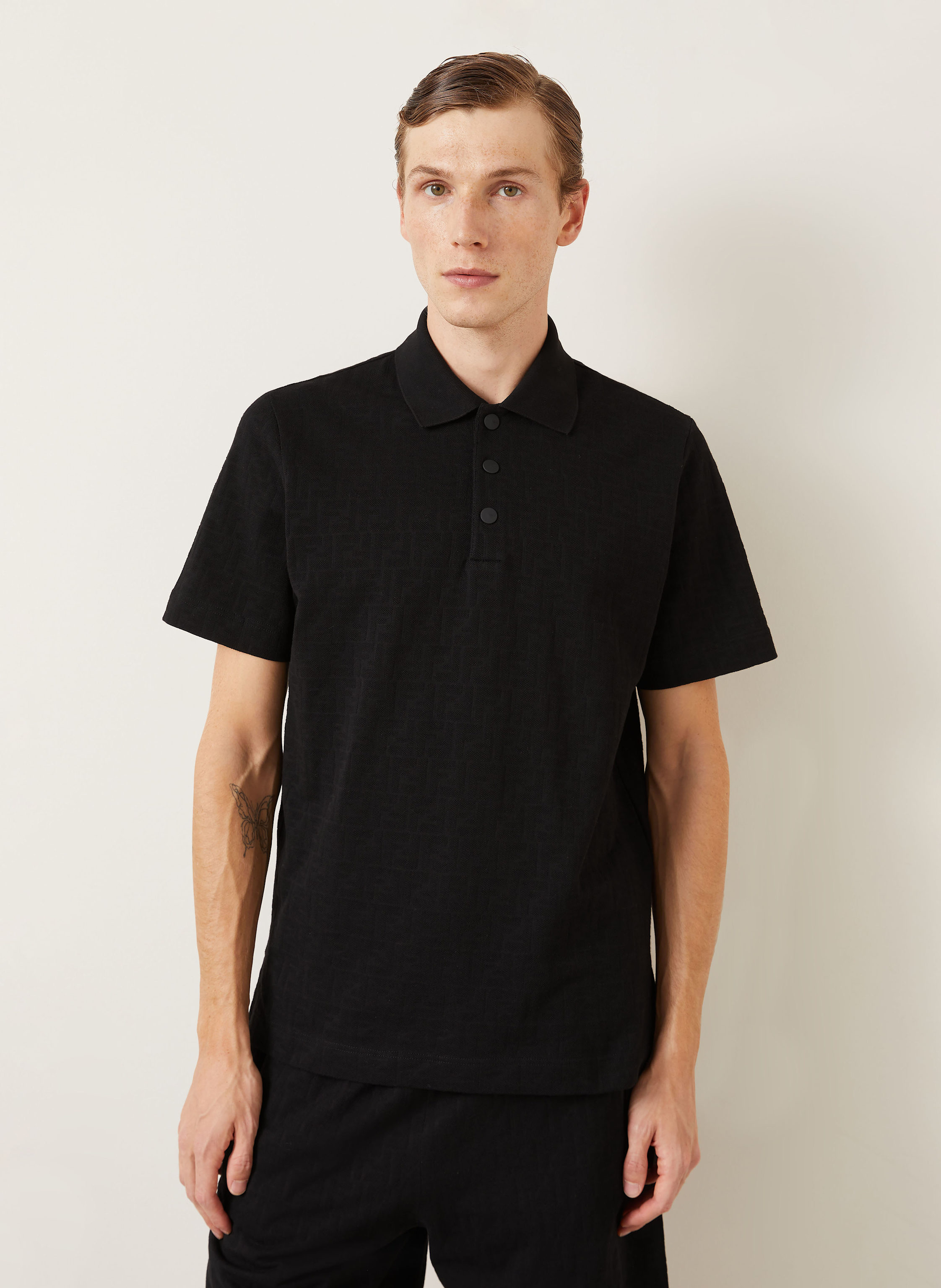 Thumbnail - Fendi Piqué-Poloshirt Regular Fit schwarz