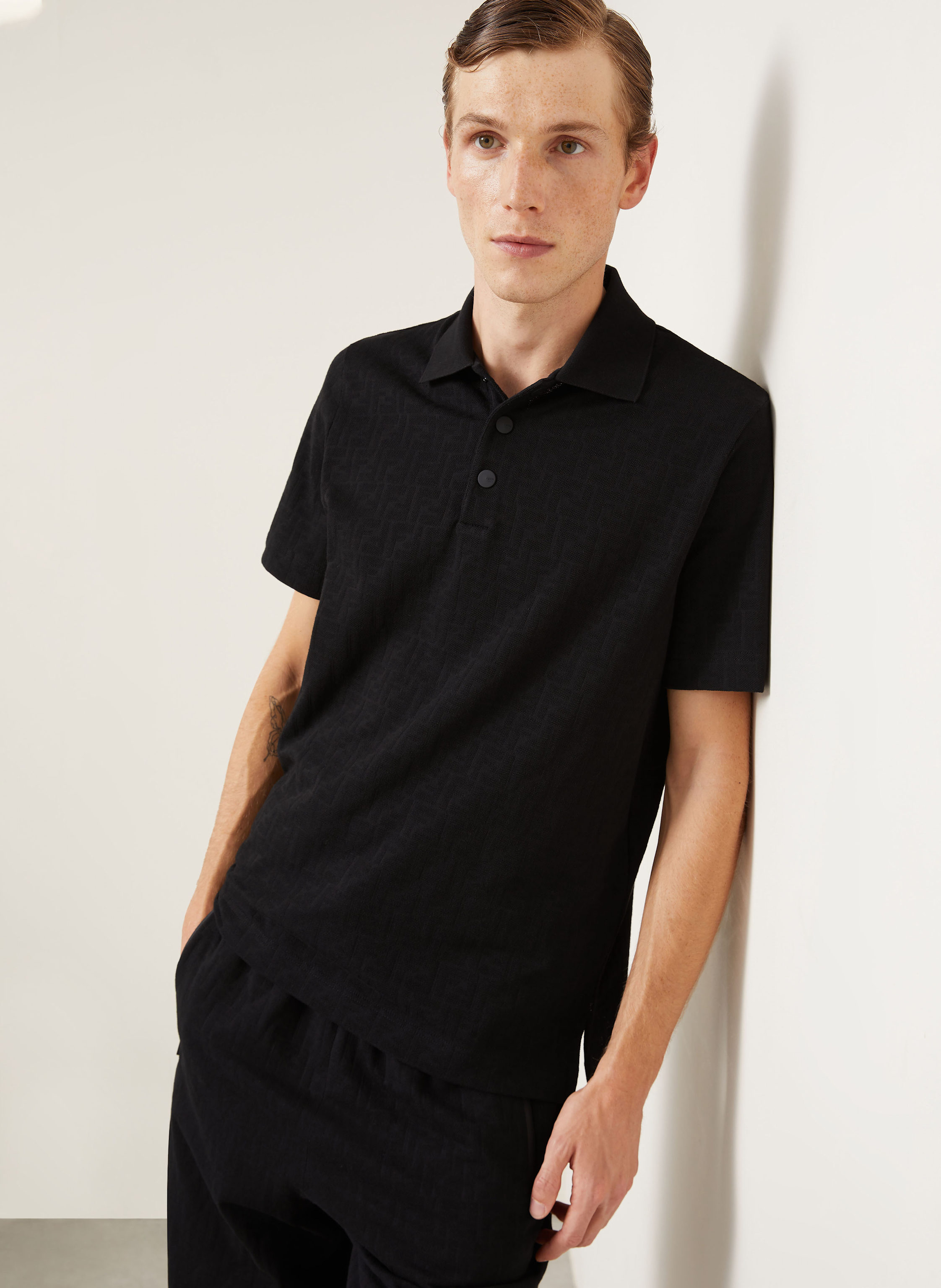 Thumbnail - Fendi Piqué-Poloshirt Regular Fit schwarz