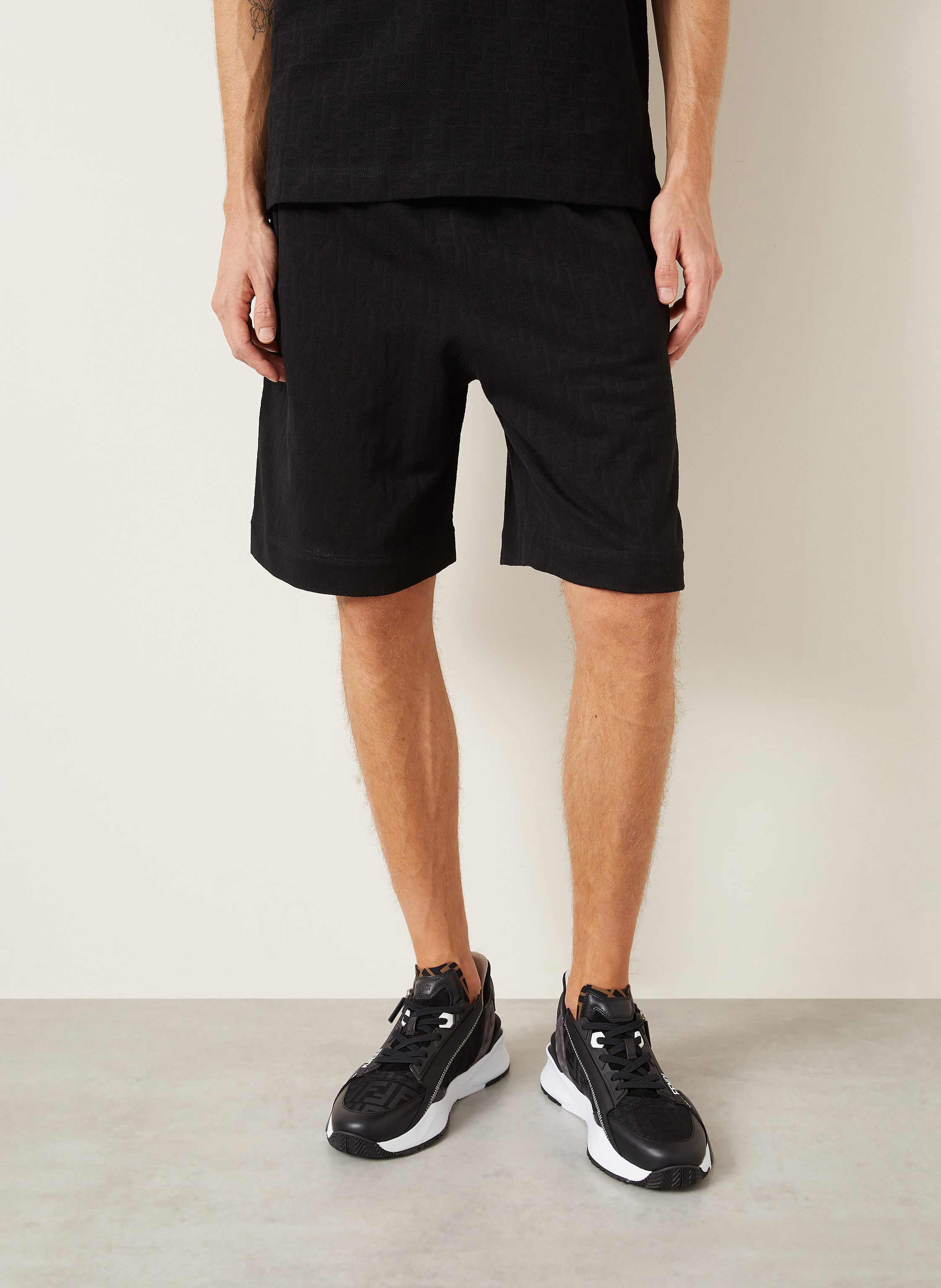 Thumbnail - Fendi Shorts Regular Fit schwarz
