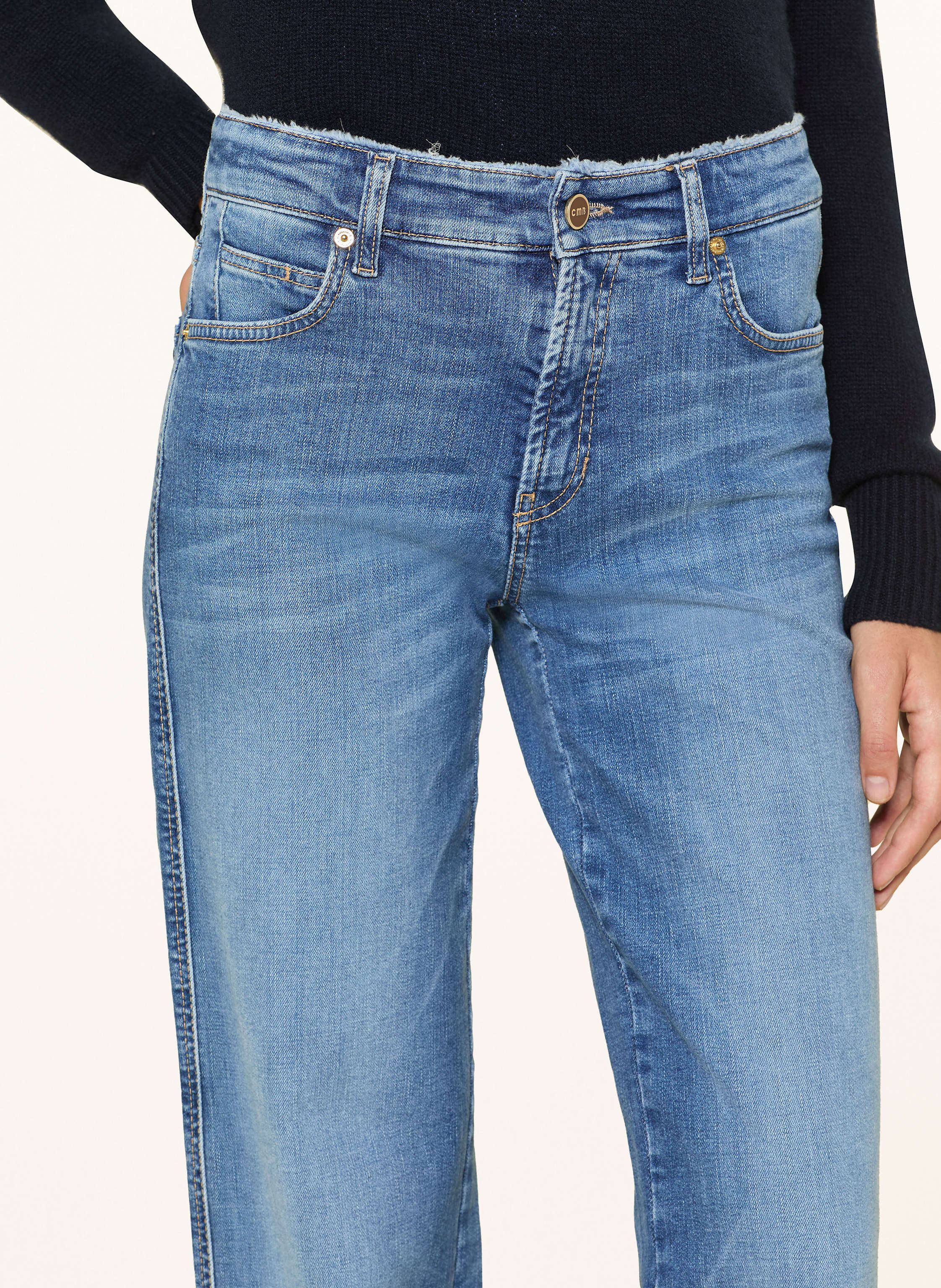 Thumbnail - Cambio Wide Leg Jeans Aimee blau