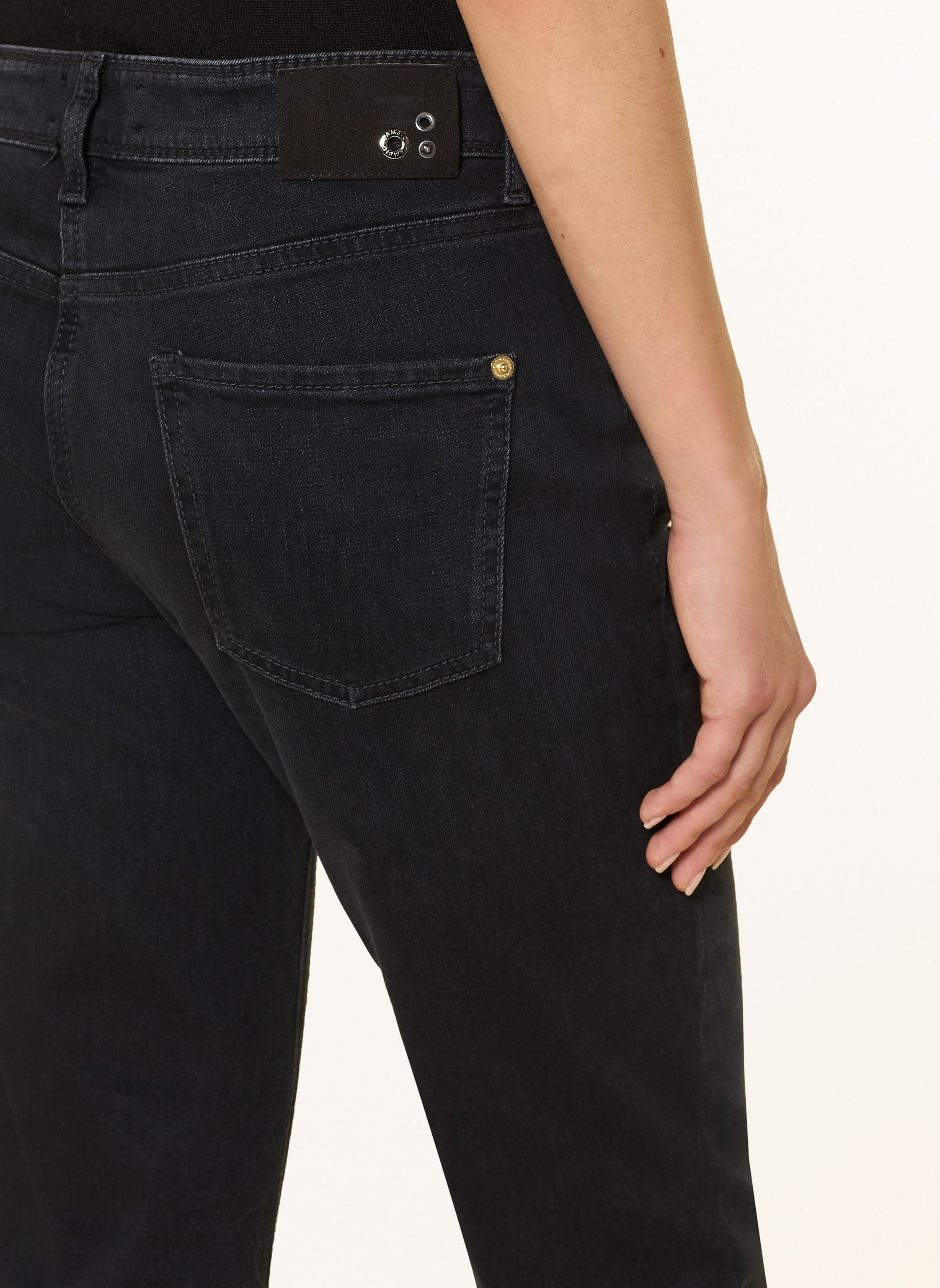 Thumbnail - Cambio Cropped Jeans Piper Short schwarz