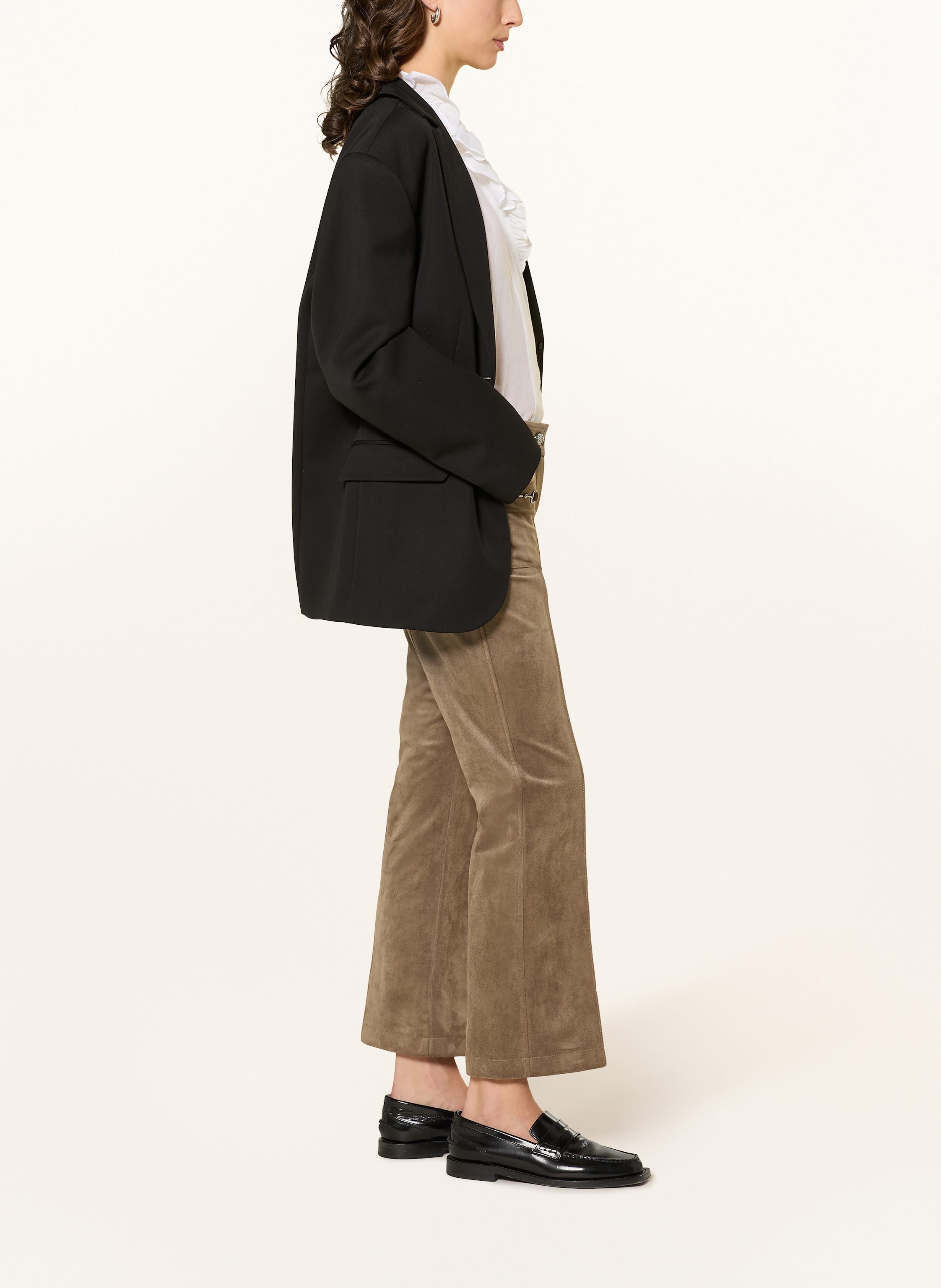 Thumbnail - Cambio Hose Farah In Lederoptik beige