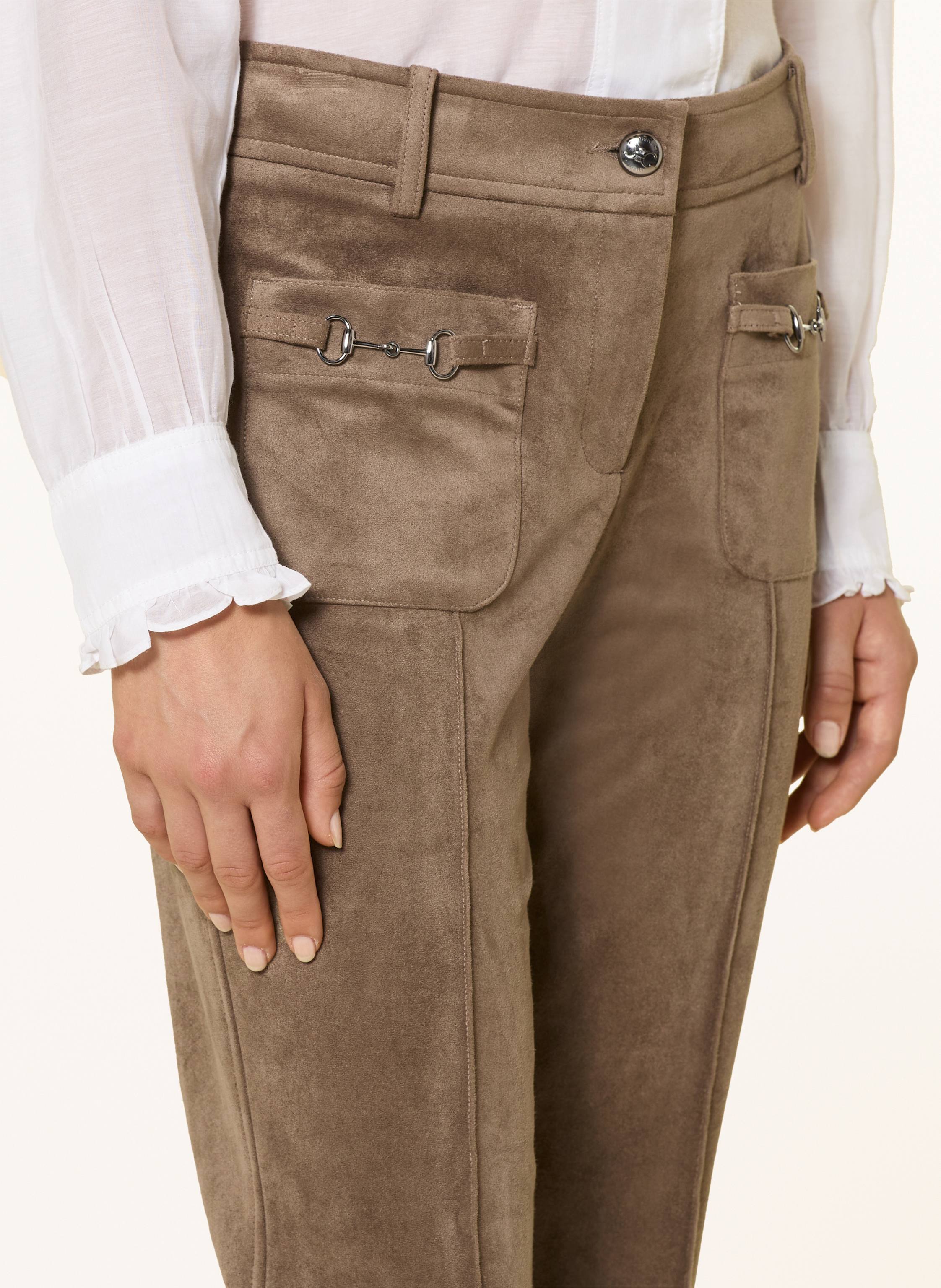 Thumbnail - Cambio Hose Farah In Lederoptik beige